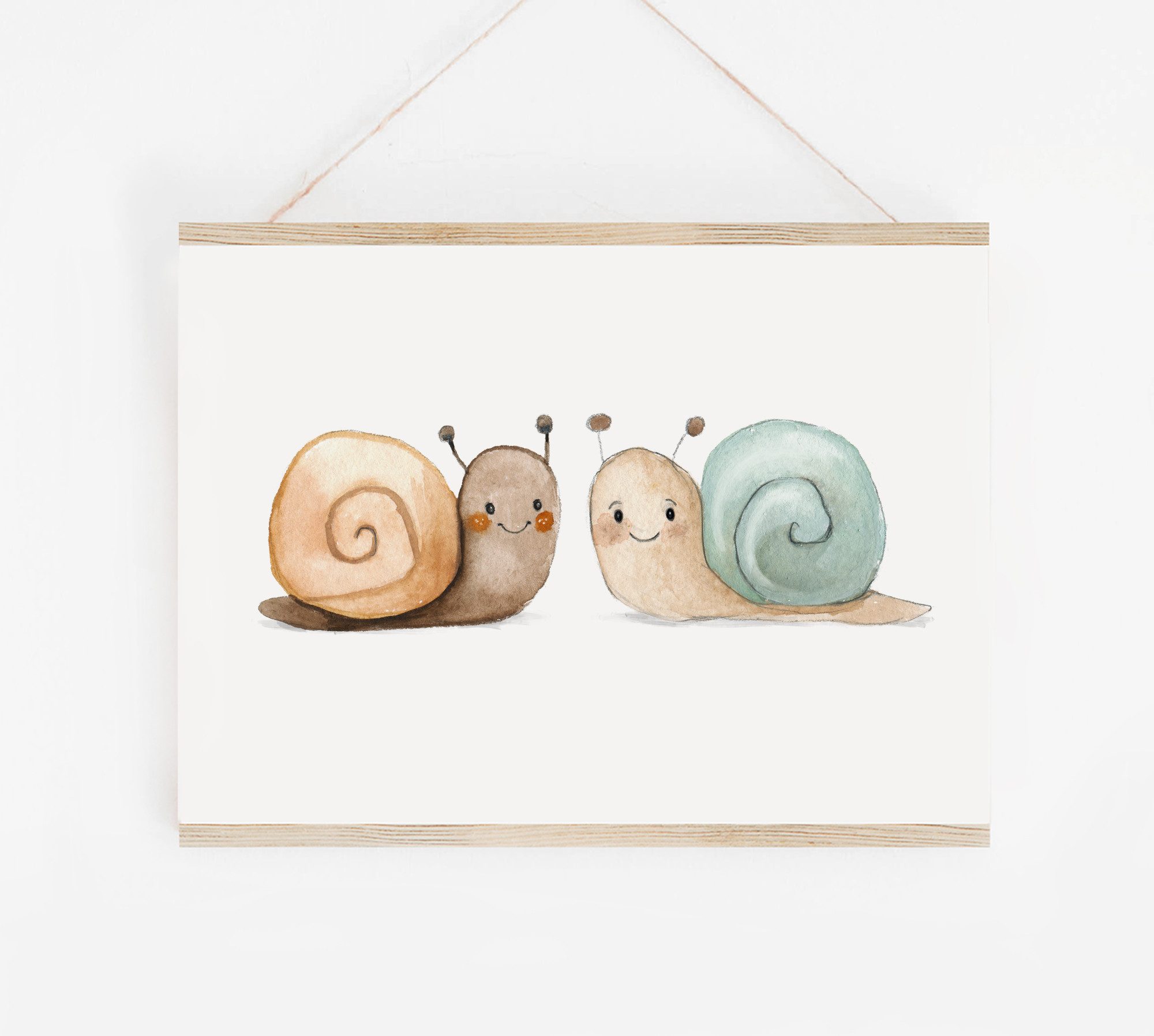 Pipapier Poster Kinderposter "Schnecken", Kinderzimmerbild, Poster günstig online kaufen