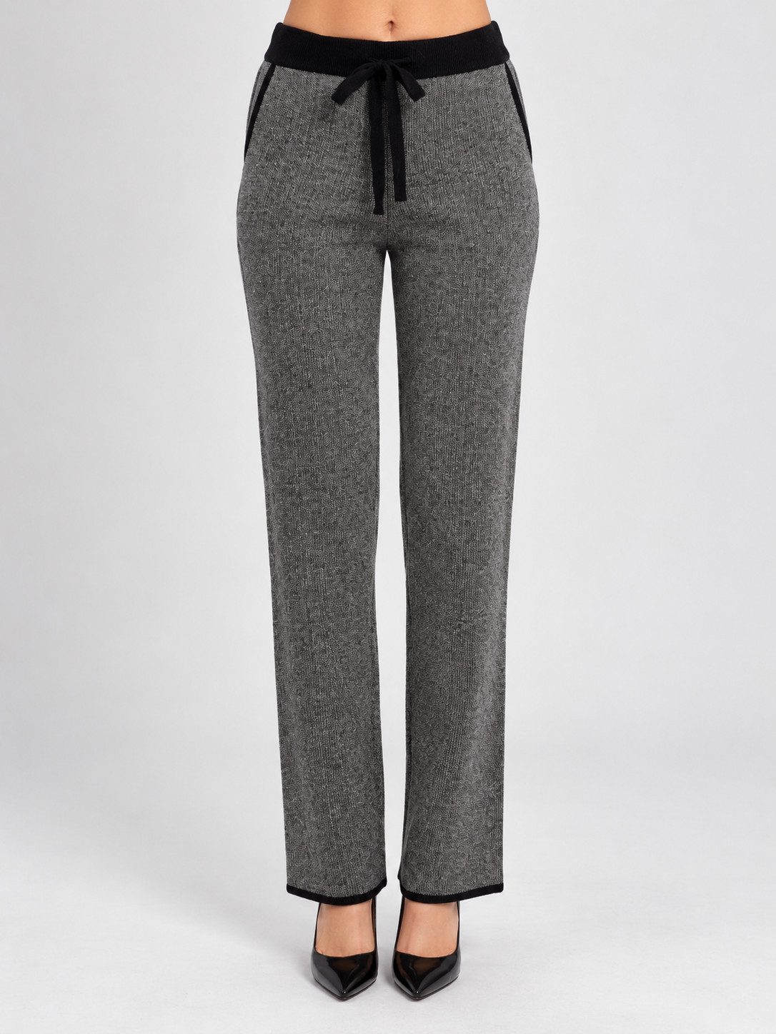 Passioni Strickhose mit Tunnelzug im Slim Fit