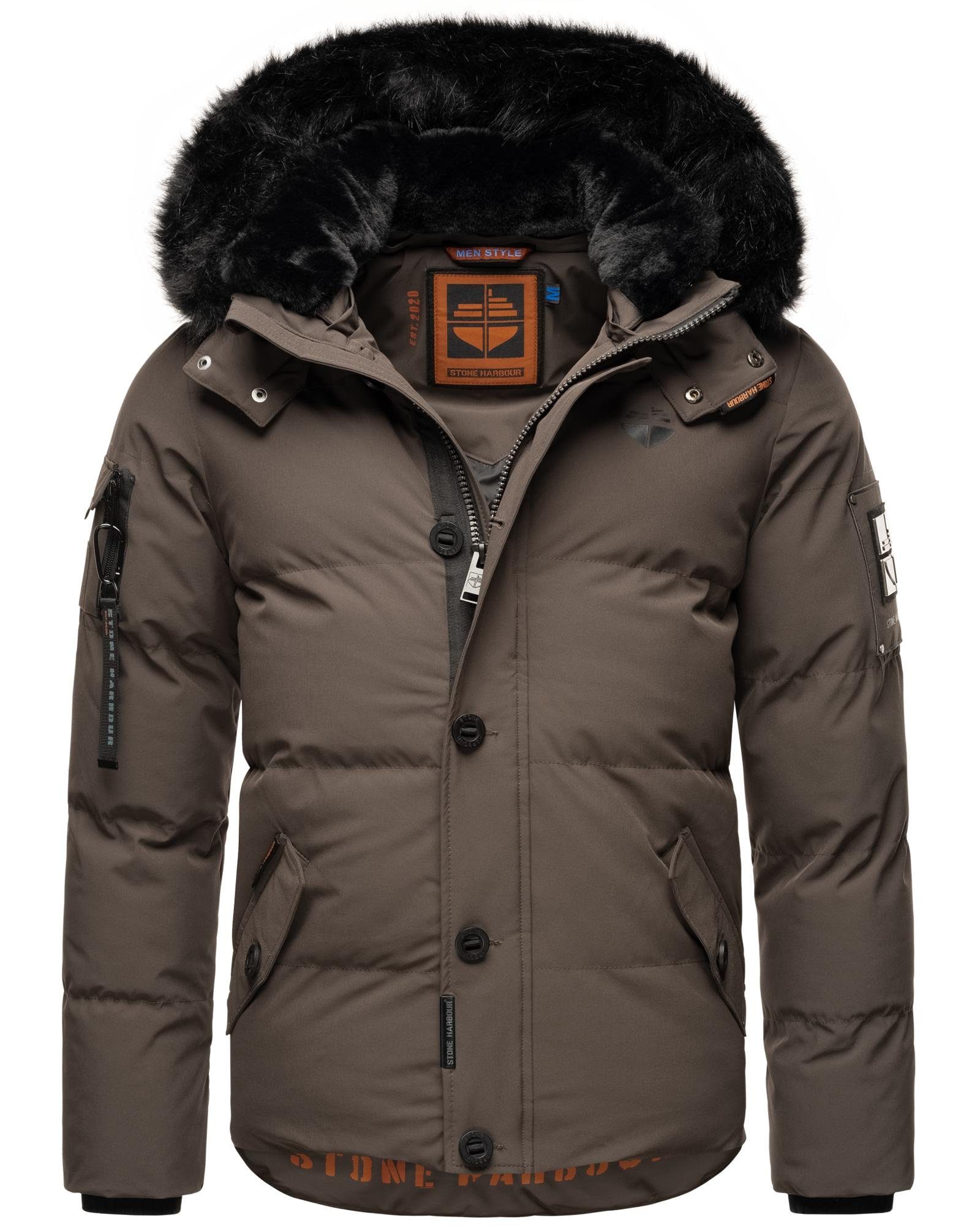 Stone Harbour Winterjacke Halvaar stylischer Winterparka mit abnehmbarer Kapuze