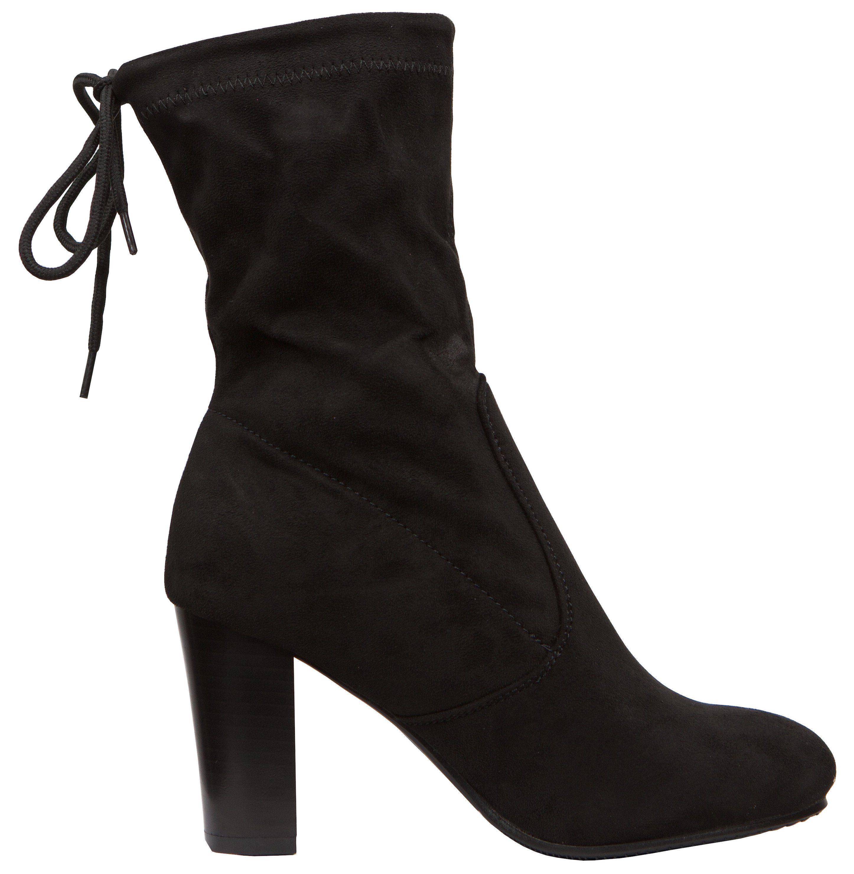 AvaMia Damenstiefel Damen Stiefel Wildlederoptik Kunstleder Westernstiefel Schlupfstiefel Stiefeletten High Heels Boots