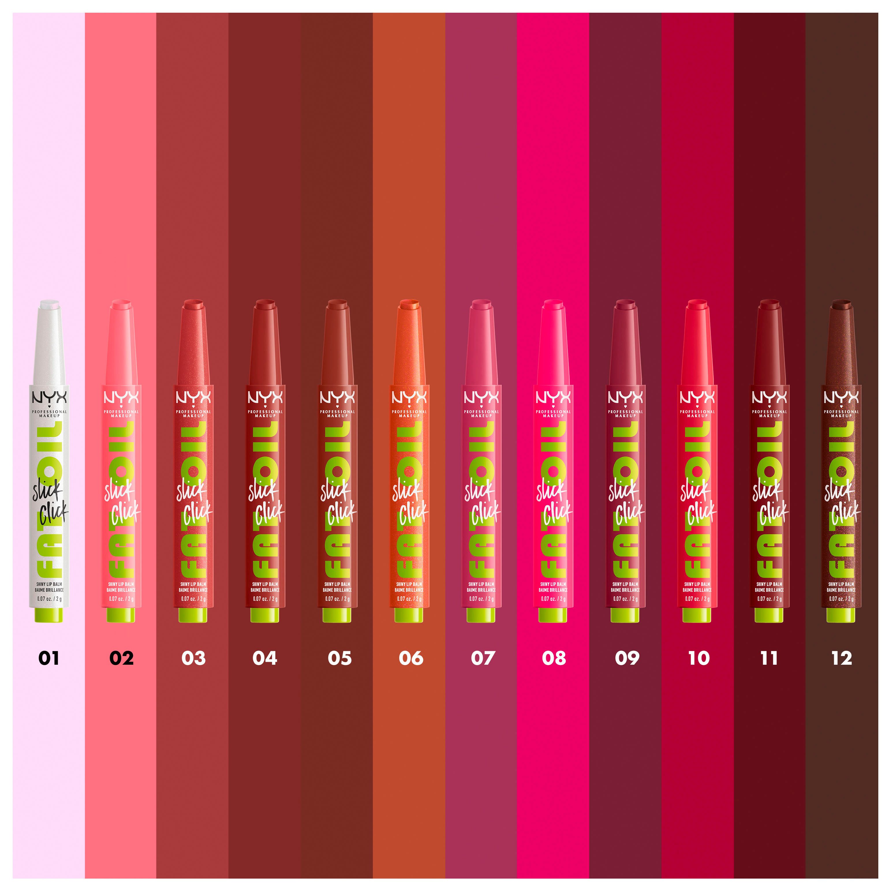 NYX Lippenstift NYX Professional Makeup Fat Oil Slick Click Going Viral, mit natürlichen Inhaltstoffen