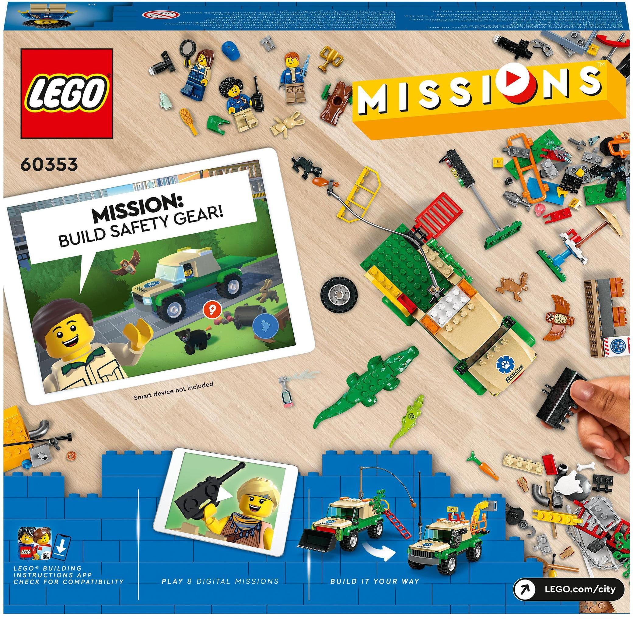 Europe LEGO® LEGO® St), Konstruktionsspielsteine City, (60353), Tierrettungsmissionen Made (246 in