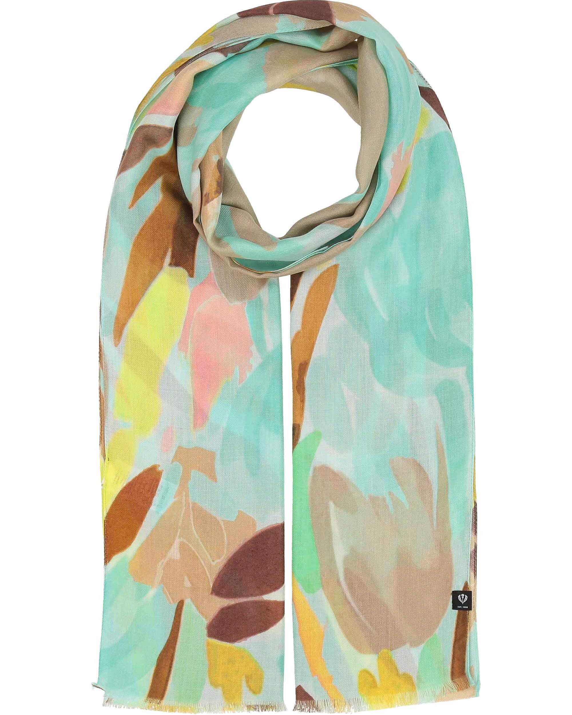 Fraas Modeschal Schal mit abstrahiertem Blumen-Design in fröhlichen Farben, (keine)