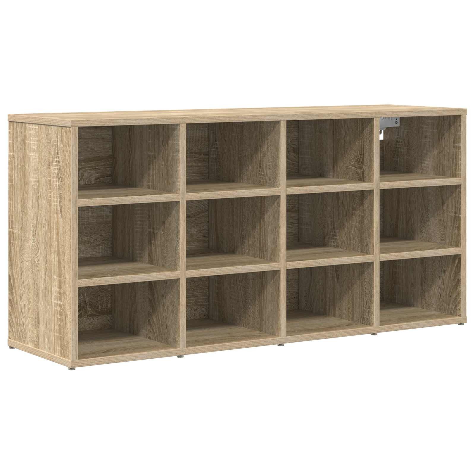 vidaXL Schuhregal Schuhschrank 103 x 30 x 51 cm Holzwerkstoff Sonoma-Eiche, 1-tlg.