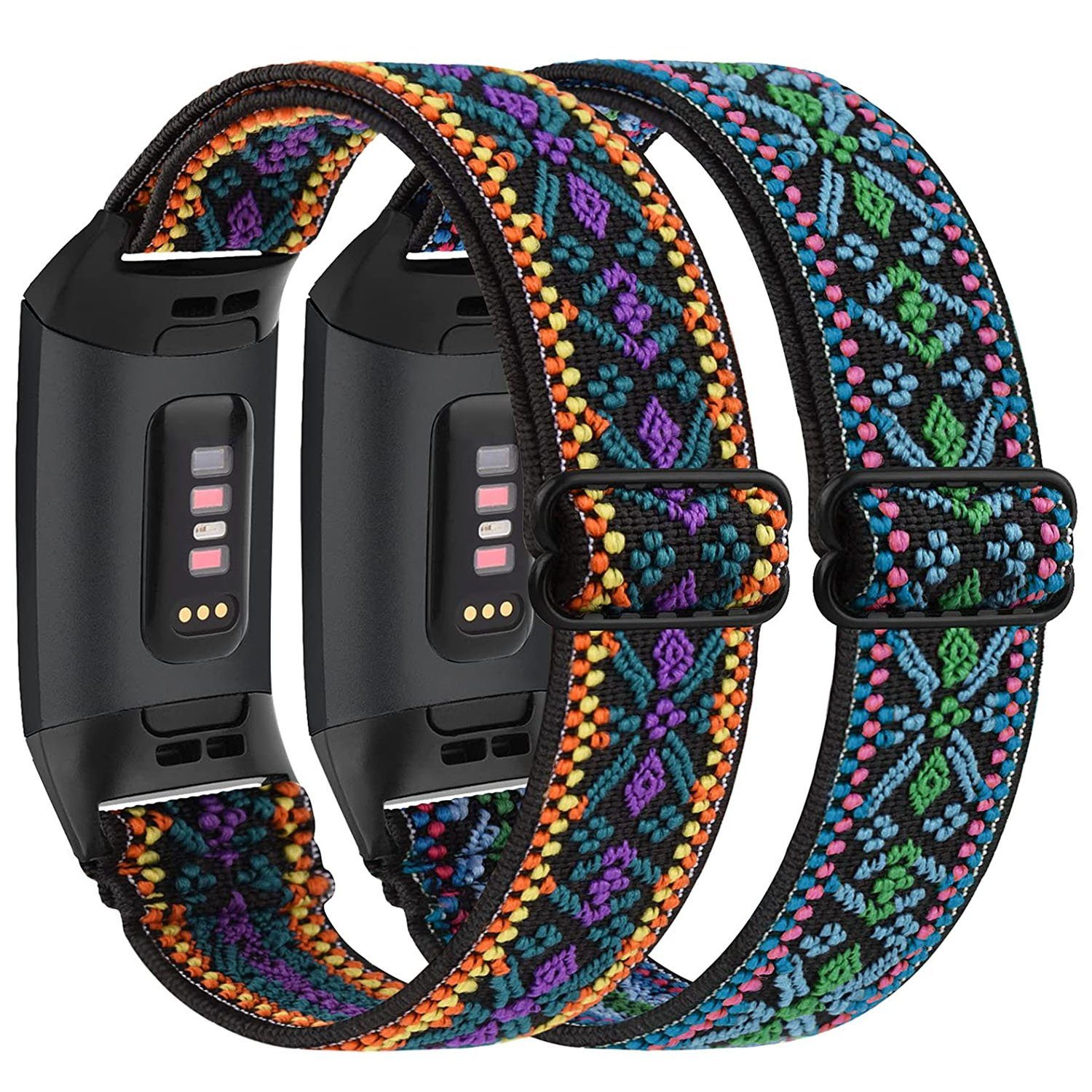 Ersatzarmband für Fitbit Charge 3 Fitness Sport Tracker Smartwatch Silikon Nylon 