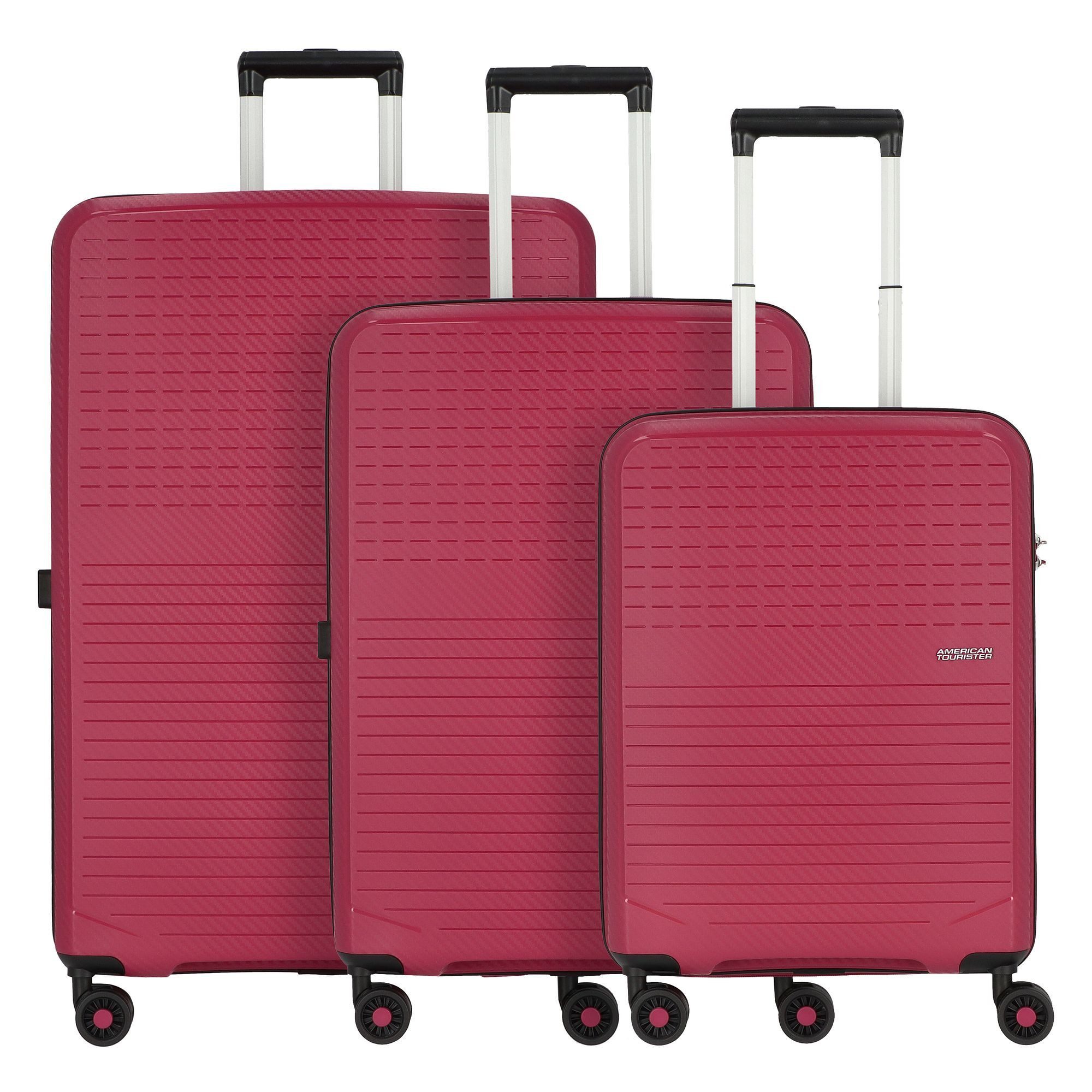 American Tourister® Trolleyset Summer Hit, 4 Rollen, (3-teilig, 3 tlg), Polypropylen