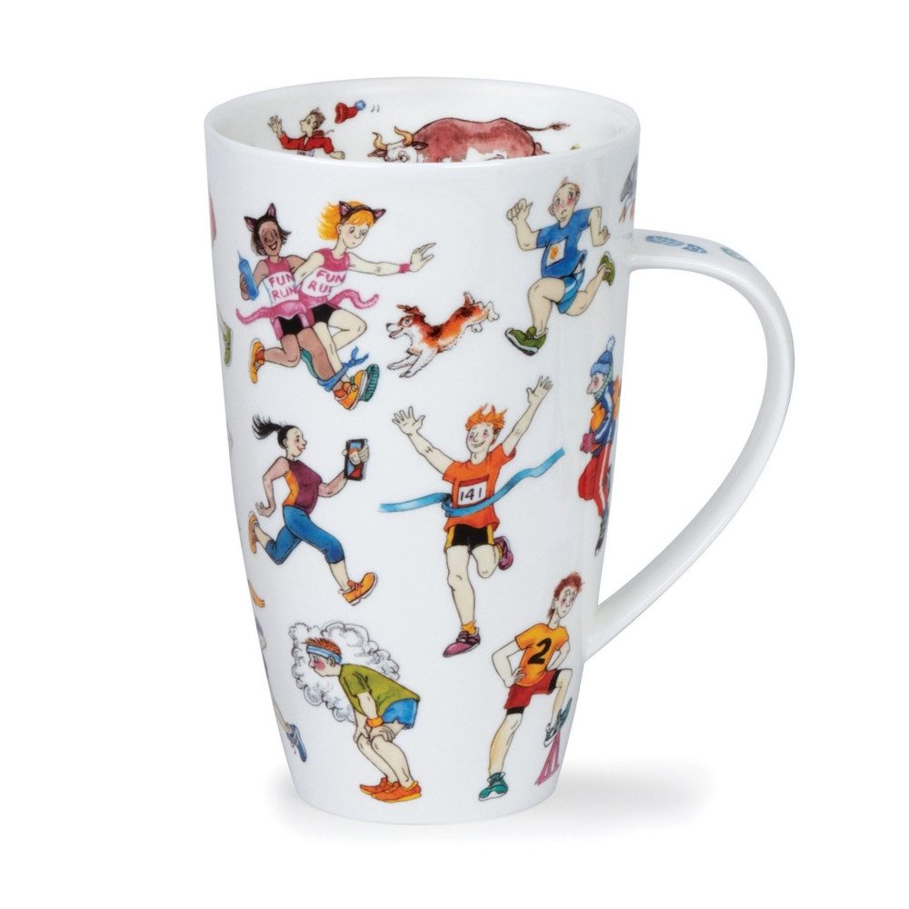 Dunoon Tasse Jog on Läufer Henley 0,55 l Fine Bone China Porzellan, 1-tlg.