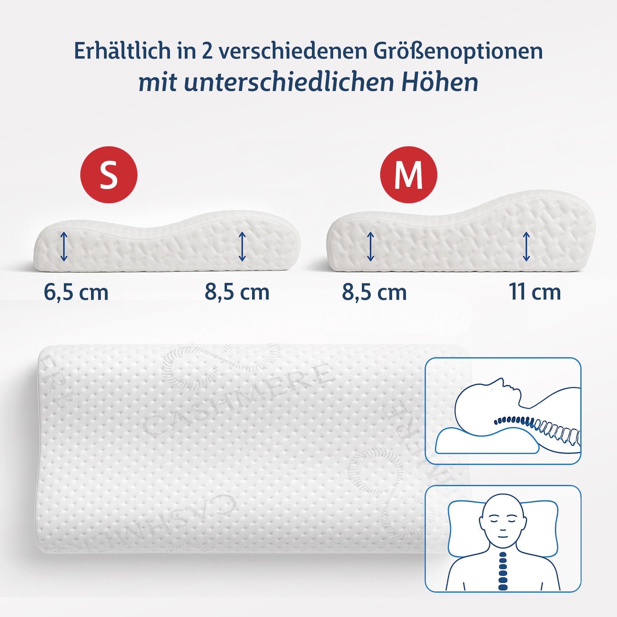 FMP Matratzenmanufaktur Kopfstützkissen FMP Visco ErgoKissen, günstig online kaufen