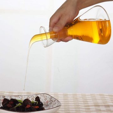 Gontence Ölspender Tropf- und auslaufsichere Ölflasche aus Glas, Ölflasche mit Ausgießer