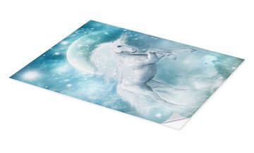 Posterlounge Wandfolie Dolphins DreamDesign, Einhorn-Wegbegleiter, Mädchenzimmer Kindermotive