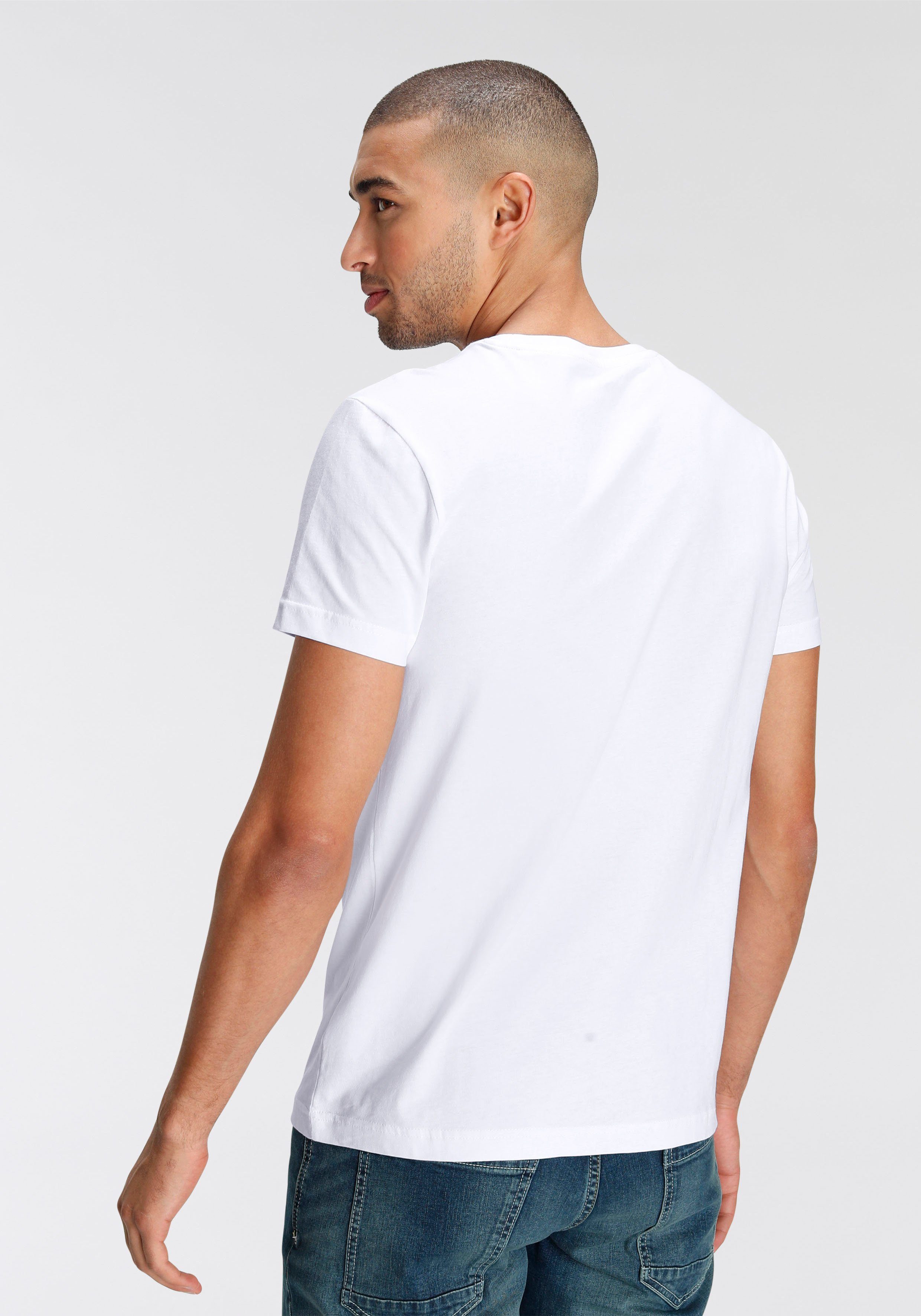 AJC T-Shirt (3er-Pack) lockere Passform, Basic-Stil