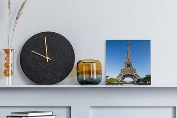OneMillionCanvasses® Leinwandbild Eiffelturm - Blau - Paris, (1 St), Leinwand Bilder für Wohnzimmer Schlafzimmer