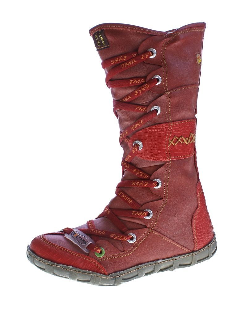 TMA Leder Сапоги TMA 2088 Winter Обувь gefüttert Сапоги Gefüttert, Reptil-Print, Used Look