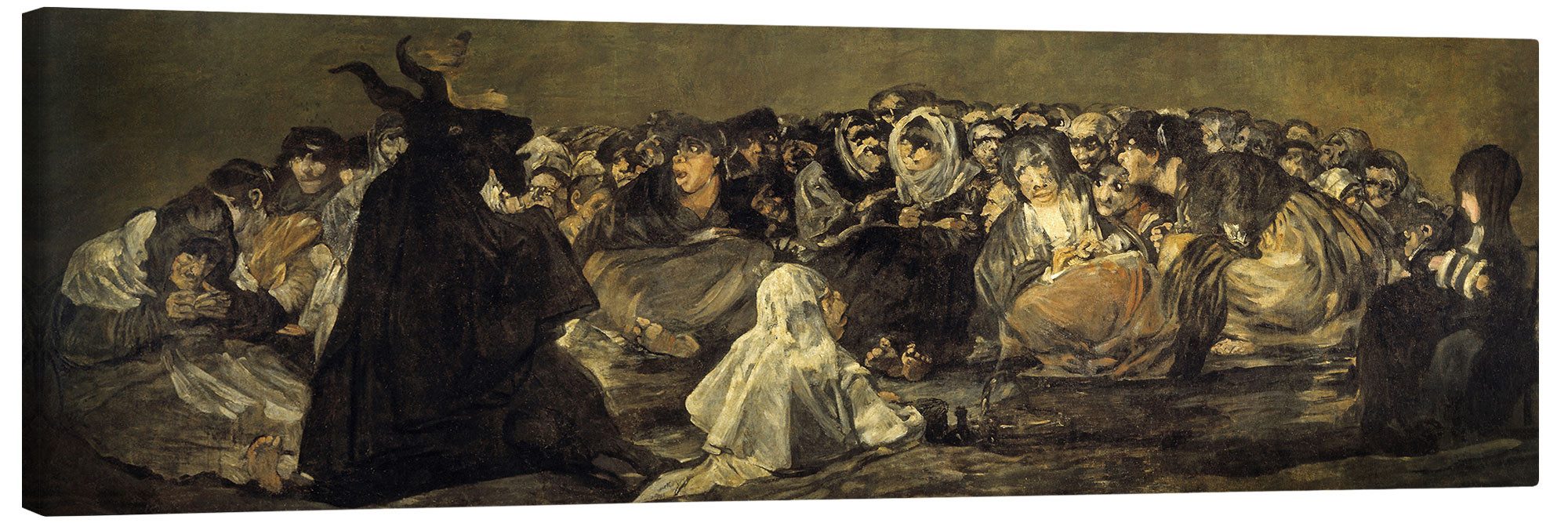 Posterlounge Wandbild Hexensabbat und der Große Ziegenbock, Francisco José de Goya, erhältlich als Poster, Leinwandbild, Wandsticker oder Acrylglasbild
