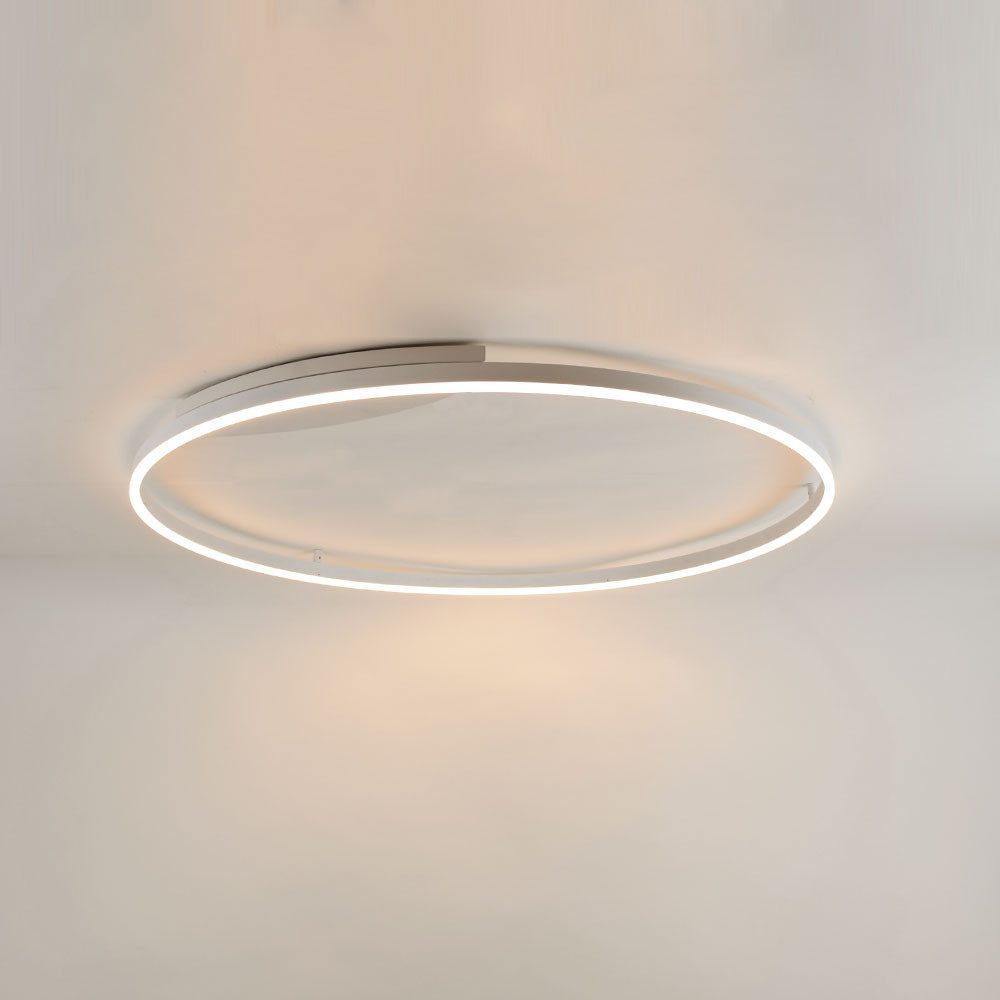 s.luce Deckenleuchte LED Ring Wandlampe & Deckenleuchte Dimmbar modern rund Weiß, Warmweiß