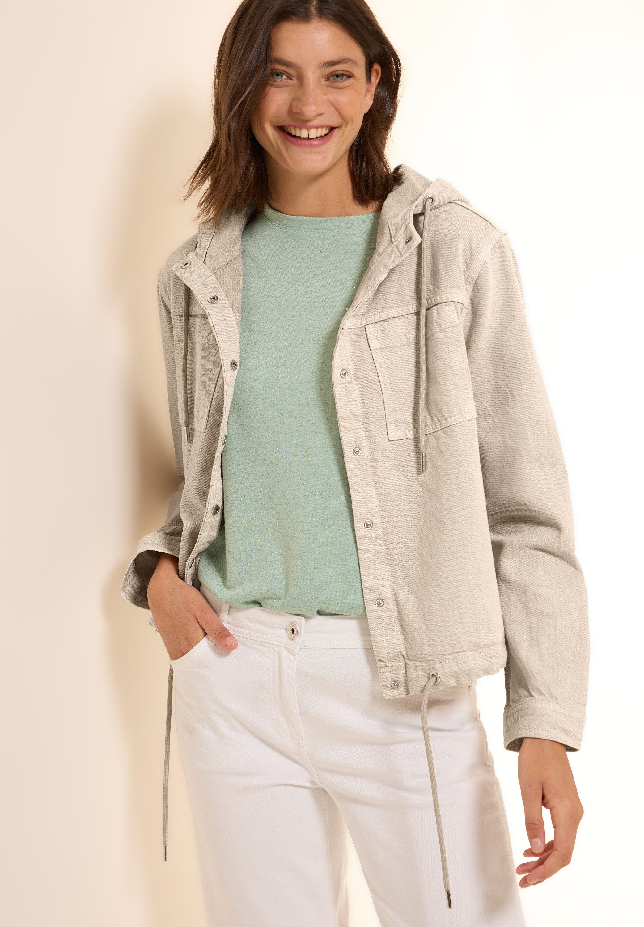 CECIL Kurzjacke mit Kapuze mit Tunnelzug günstig online kaufen