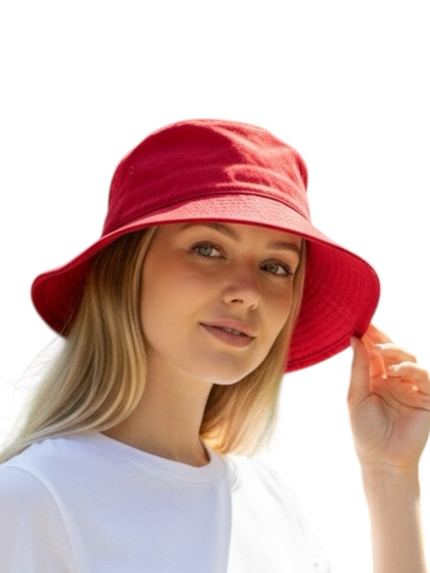 Taschen4life Sonnenhut Modischer Sommer Leinen Hut Bucket Hat, Größenverstellbar, unisex, Fischerhut