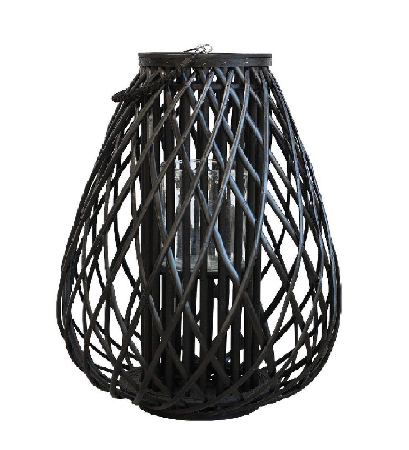 Windlicht Lampe Laterne geflochten Windlicht Chic Antique 25432-24 Gr. XL 50cm