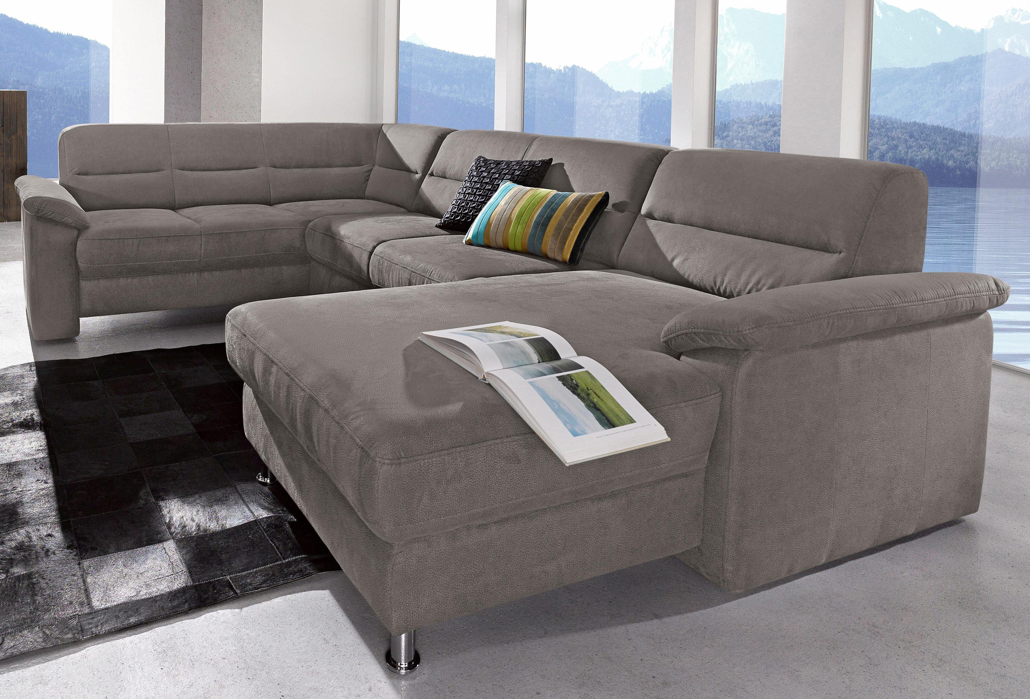 sit&more Wohnlandschaft Top Ascara U-Form, inklusive Boxspring/Federkern-Polsterung, wahlweise mit Bettfunktion