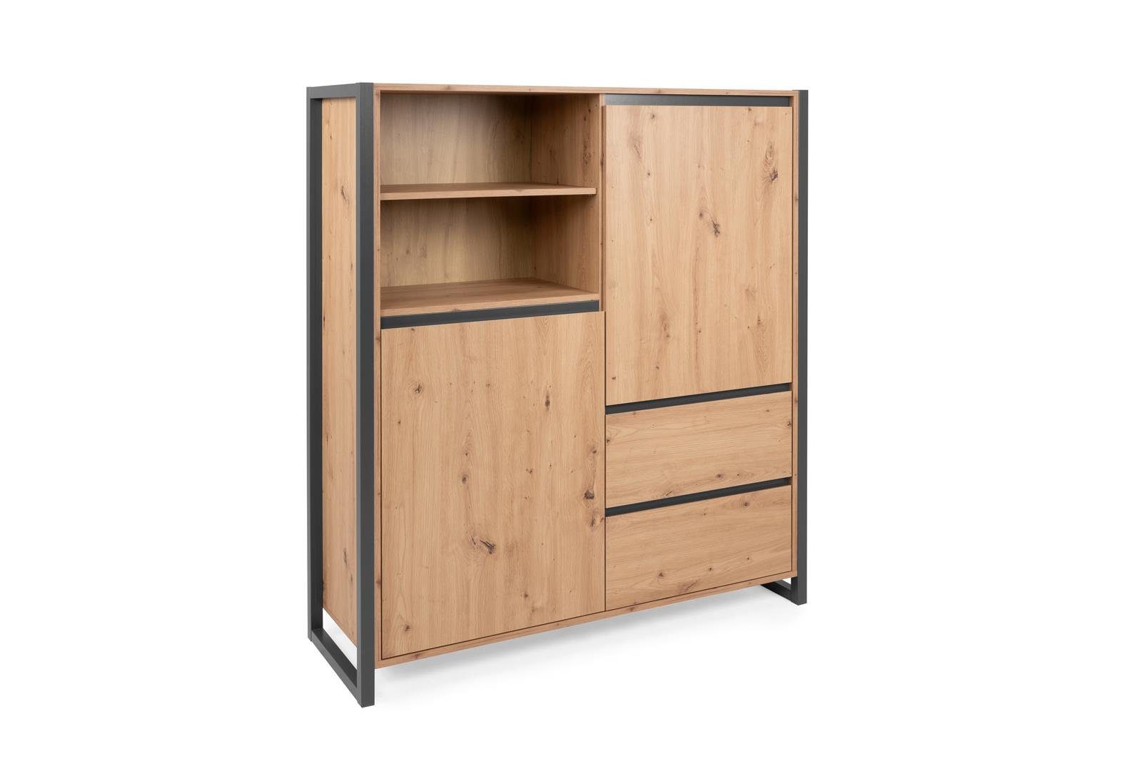 Finori Highboard 120 x 140 x 40 cm (B/H/T) günstig online kaufen