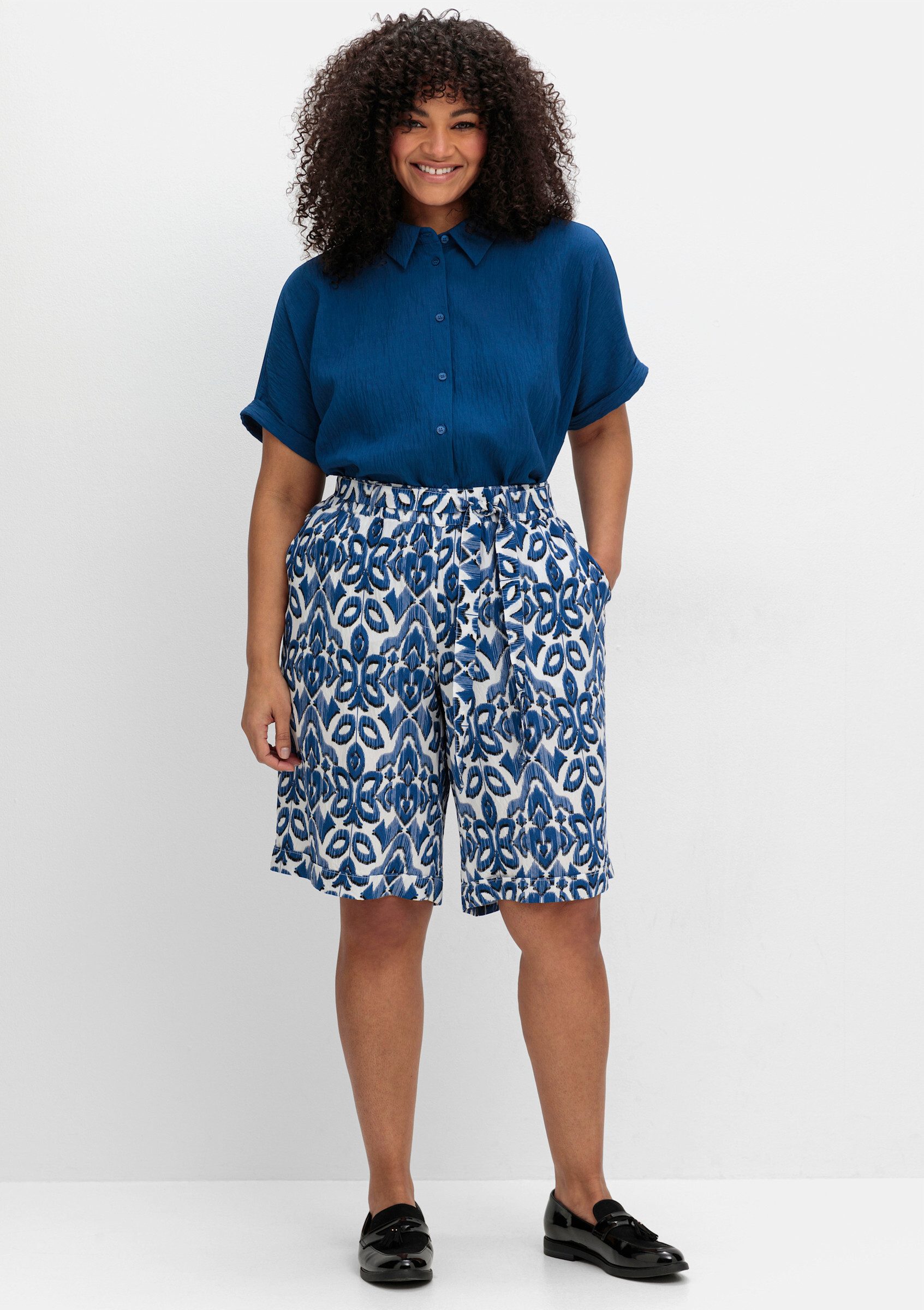 Sheego Klassische Bluse Hemdbluse günstig online kaufen