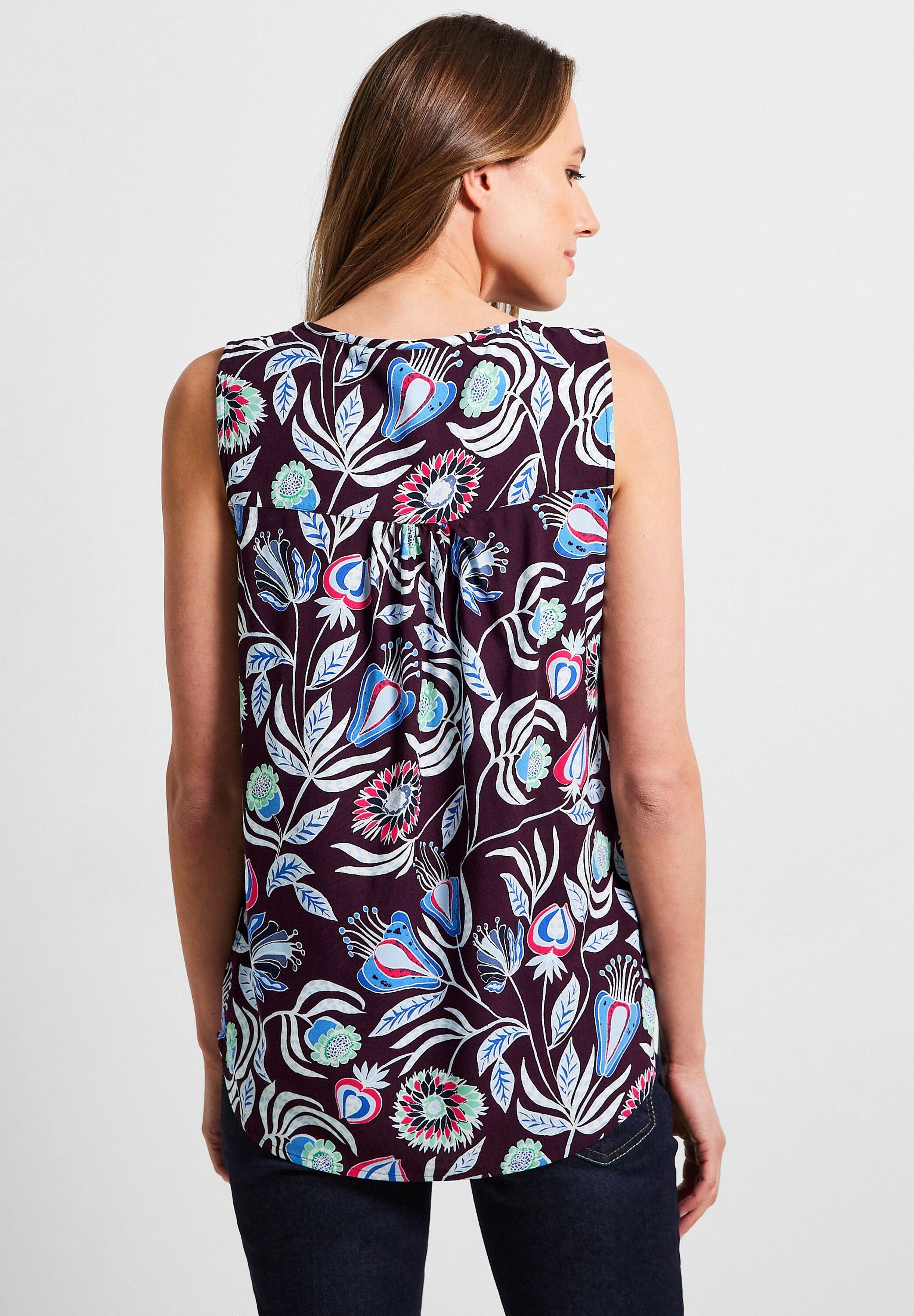 CECIL Kurzarmbluse aus softer Viskose