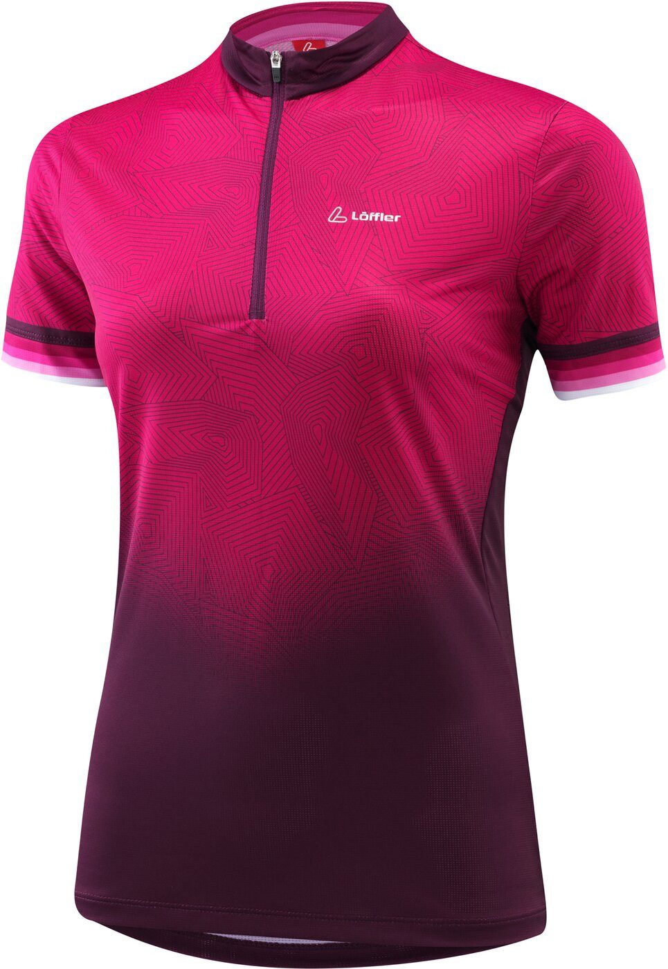 Löffler Radtrikot W BIKE SHIRT HZ IZOBEL RUBY
