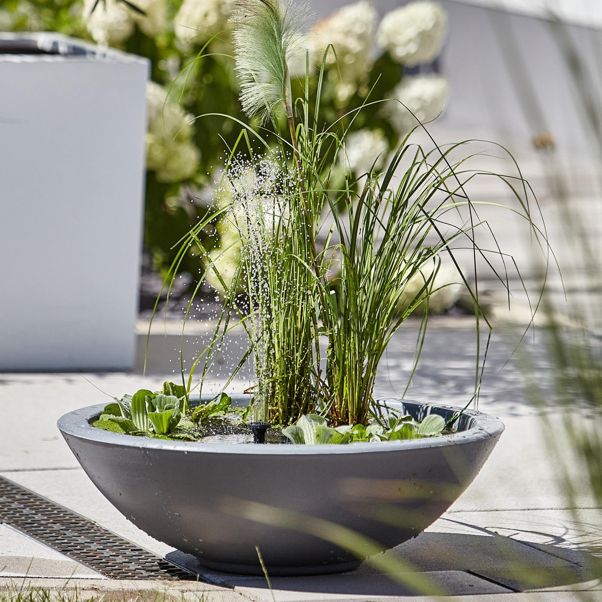 Heissner Gartenbrunnen Solar Wassergarten LOTUSGARDEN inkl. günstig online kaufen