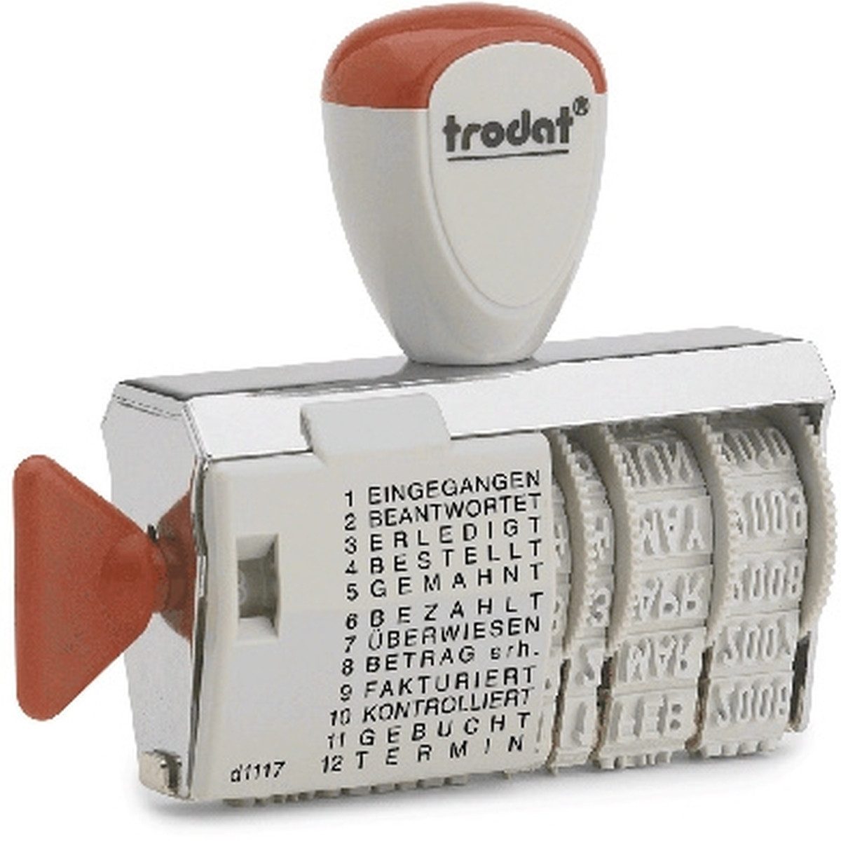 WEDO Stempel Wortbanddrehstempel mit Datum Classic 1117 4x54mm