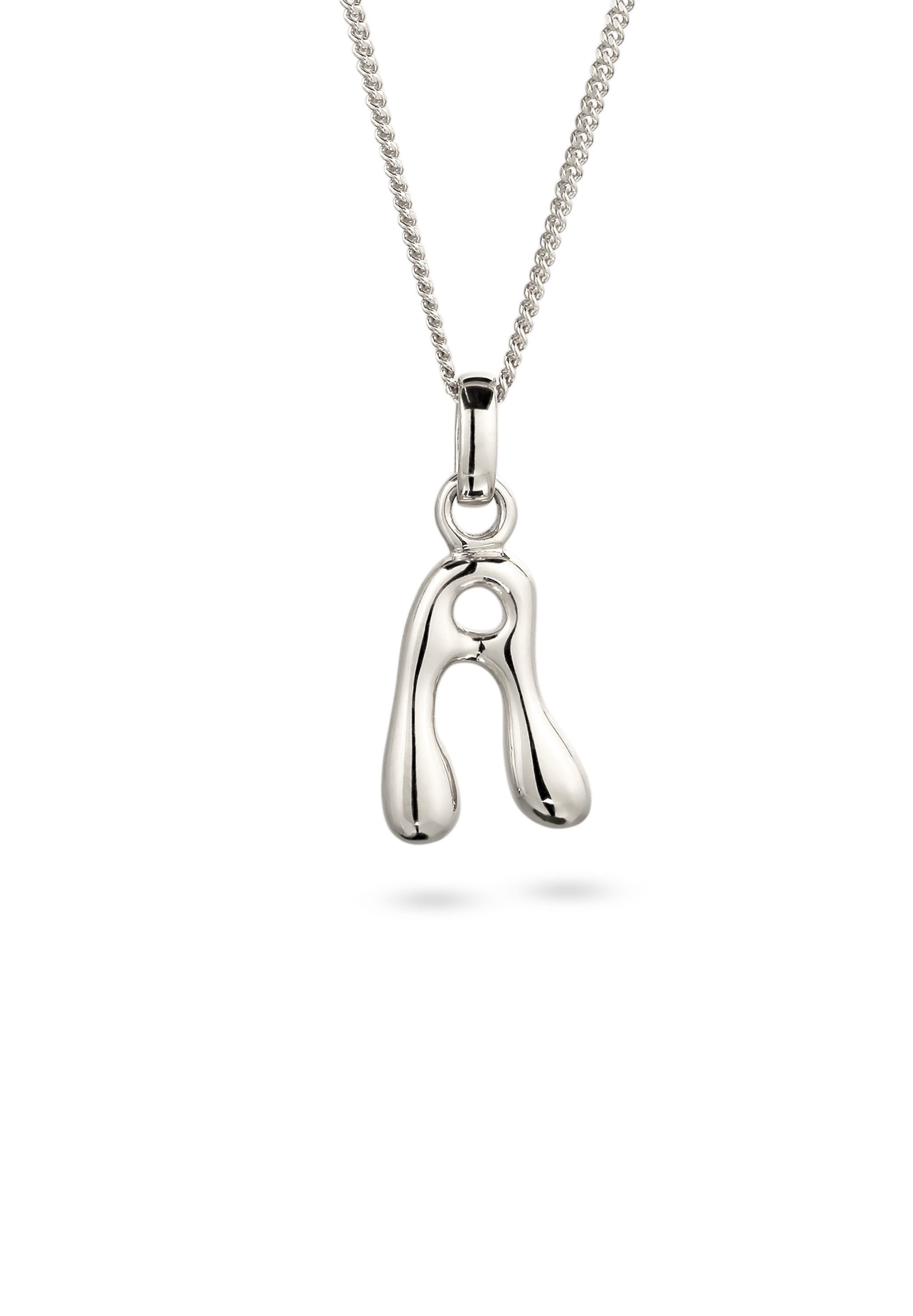 Elli Kette mit Anhänger Melted Buchstabe A 925 Sterling Silber
