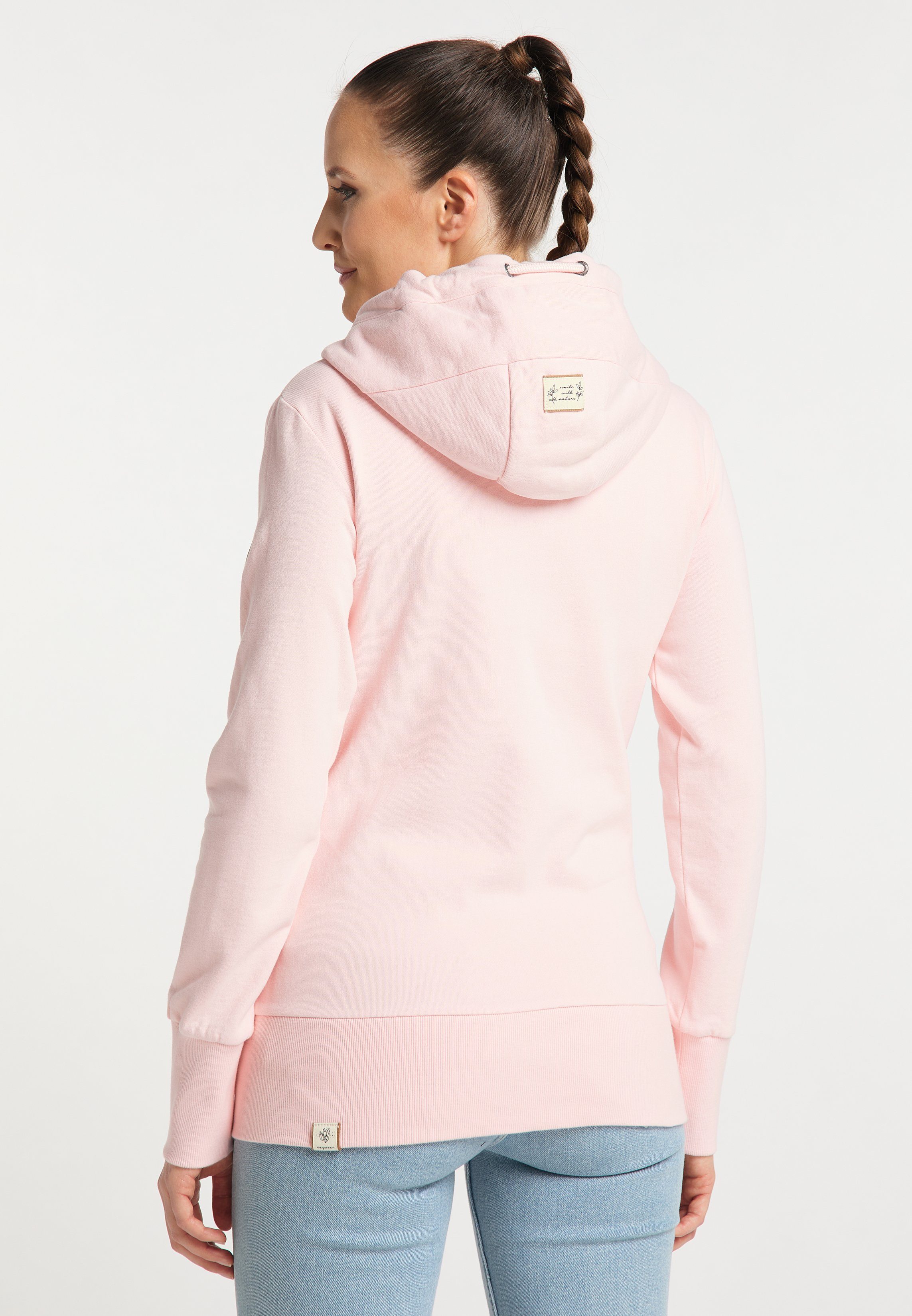 PINK Ragwear Mode YODA Sweatshirt ORGANIC LIGHT & Nachhaltige Vegane CRYSTAL
