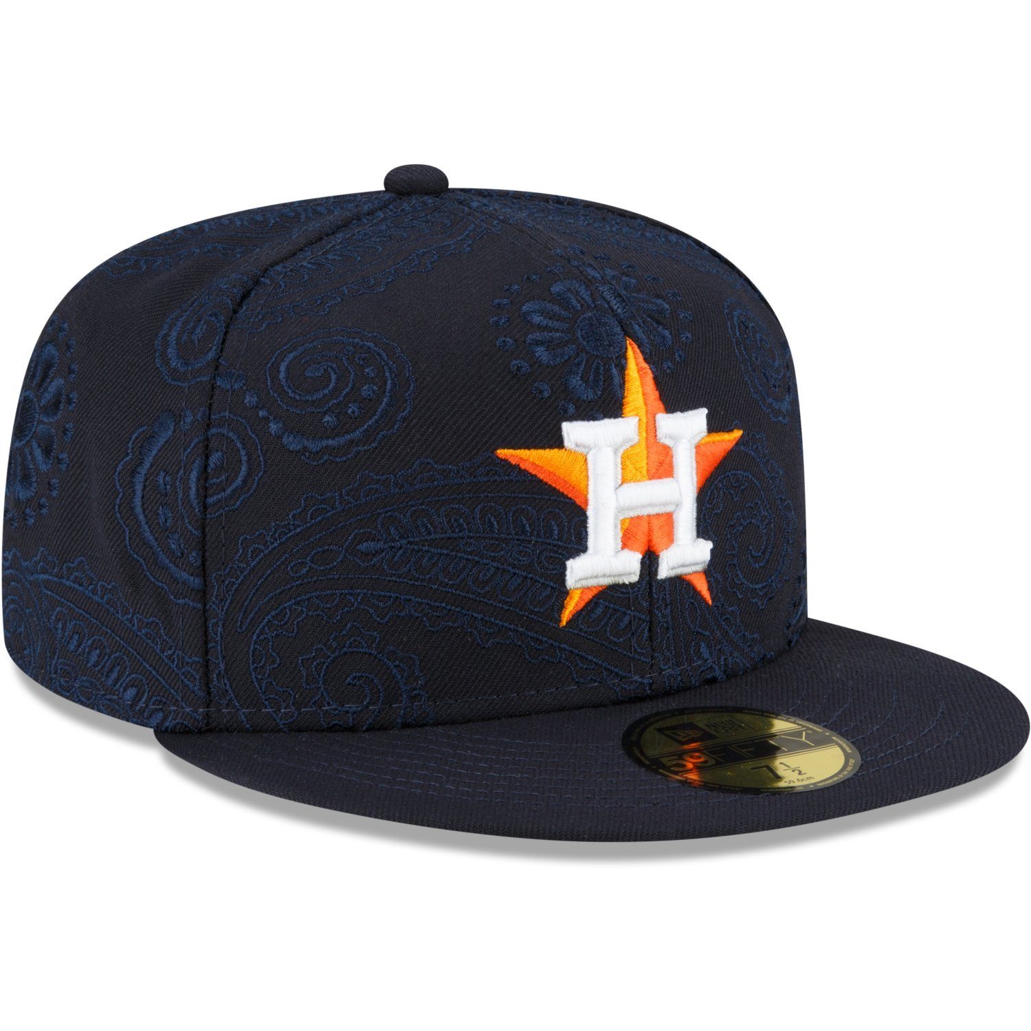 Houston PAISLEY Astros Era Cap 59Fifty Fitted SWIRL New