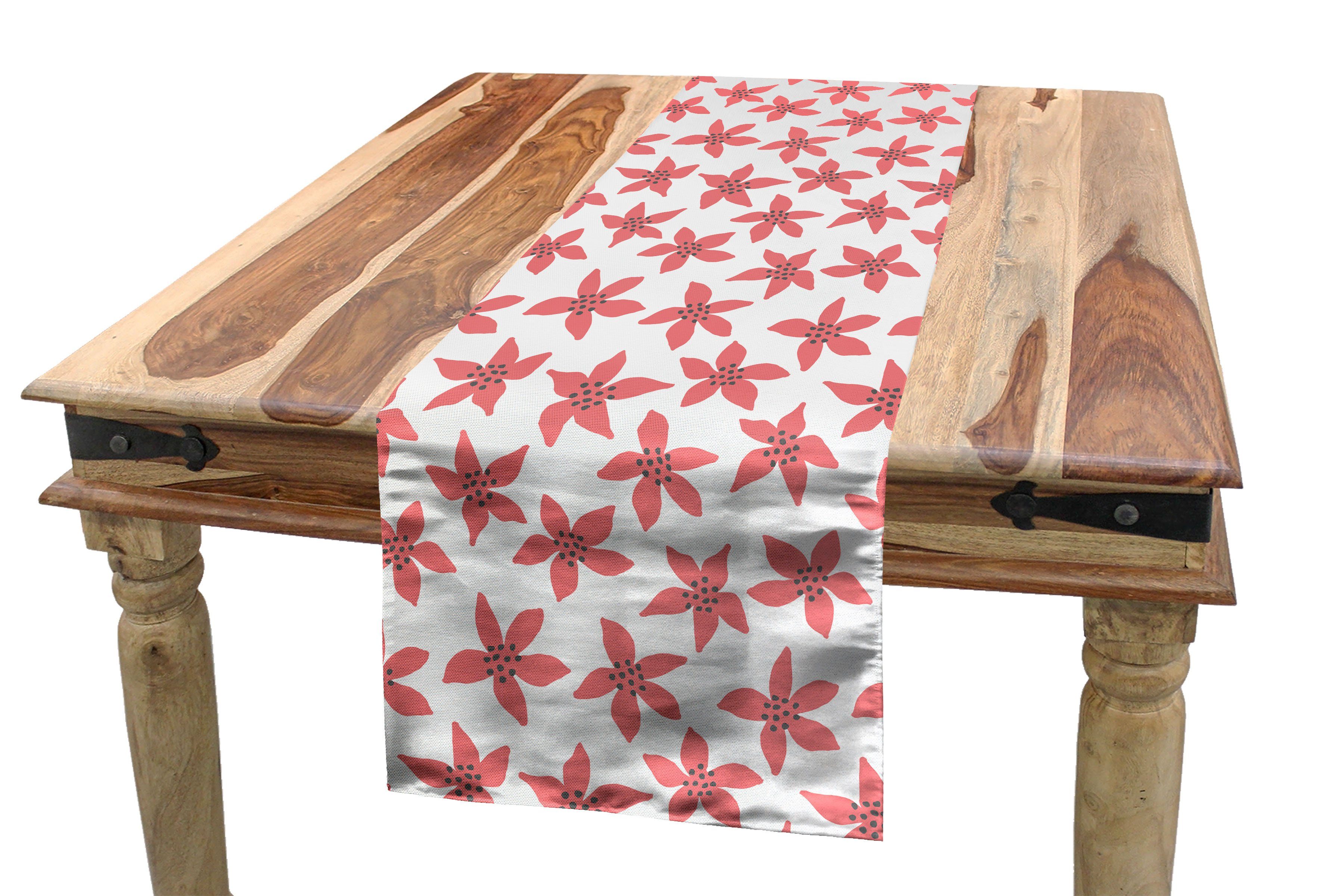 Tischläufer Tischläufer, Poinsettia-Punkte-Blumen-Art Dekorativer Blumen Rechteckiger Küche Abakuhaus Esszimmer