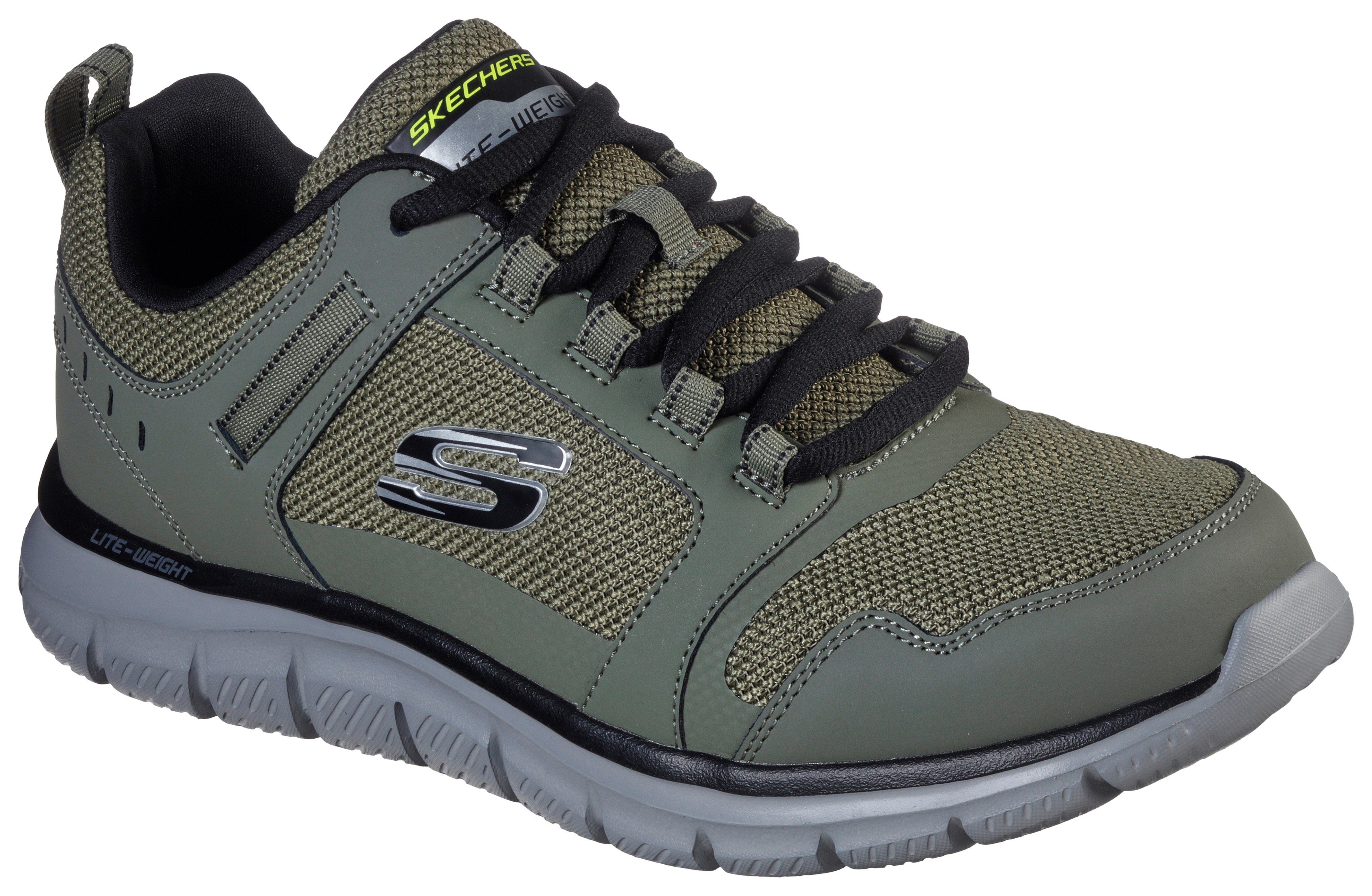 Skechers TRACK-KNOCKHILL Sneaker mit gepolsterter Innensohle olivgrün
