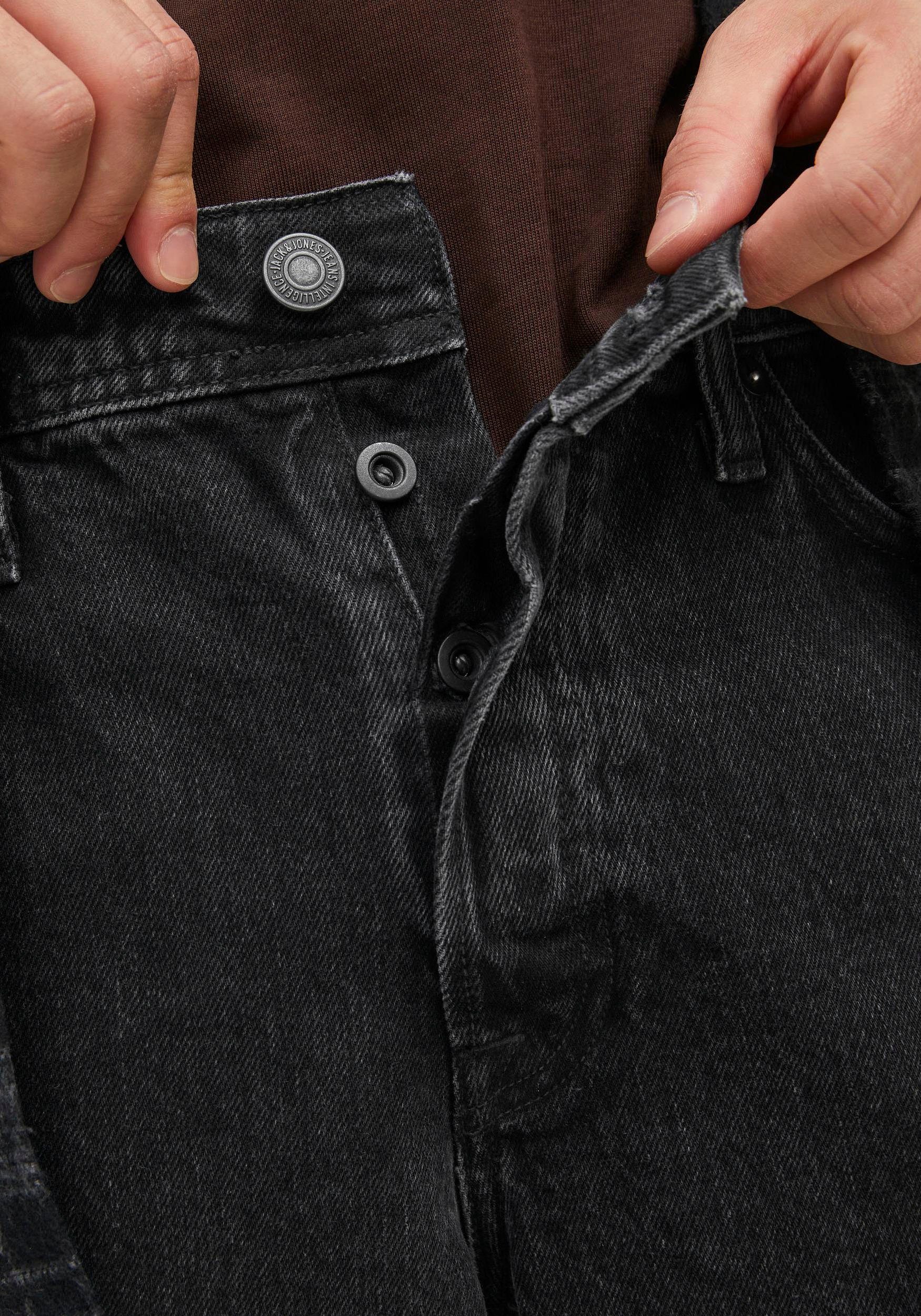 JJIEDDIE denim JJORIGINAL 710 black MF Loose-fit-Jeans Jack & Jones