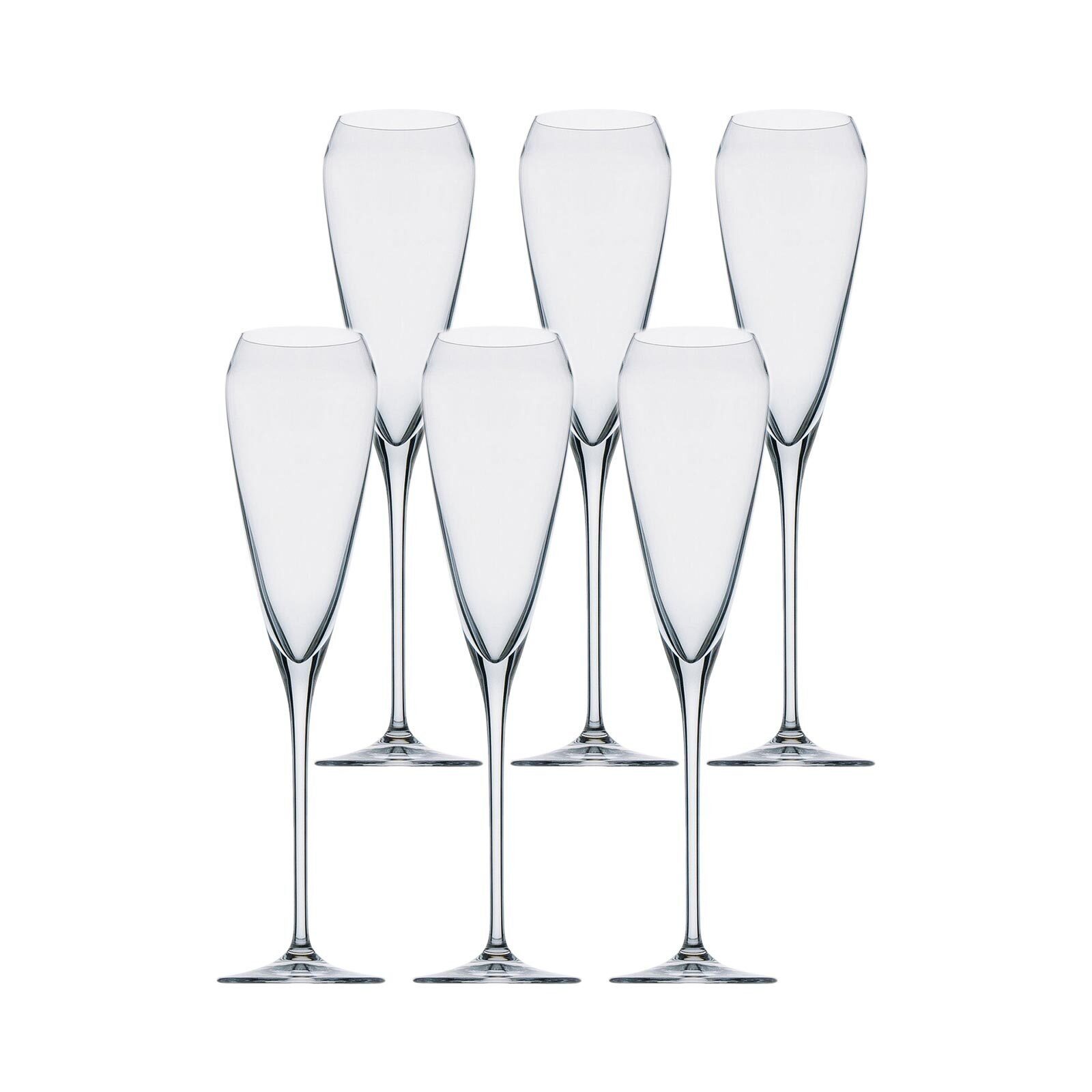 Rosenthal Champagnerglas TAC o2 Jahrgangs-Champagnergläser 290 ml 6er Set, Glas