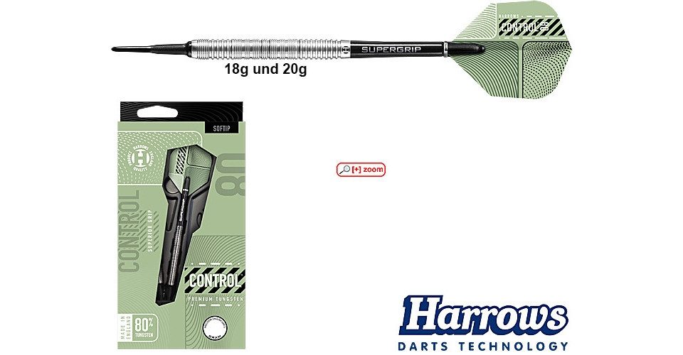 Harrows Softdarts HARROWS Control Parallel 80% Soft 18g -