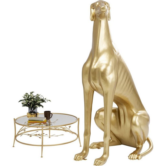 KARE Dekoobjekt Skulptur Greyhound Oskar Gold 180cm OR8289