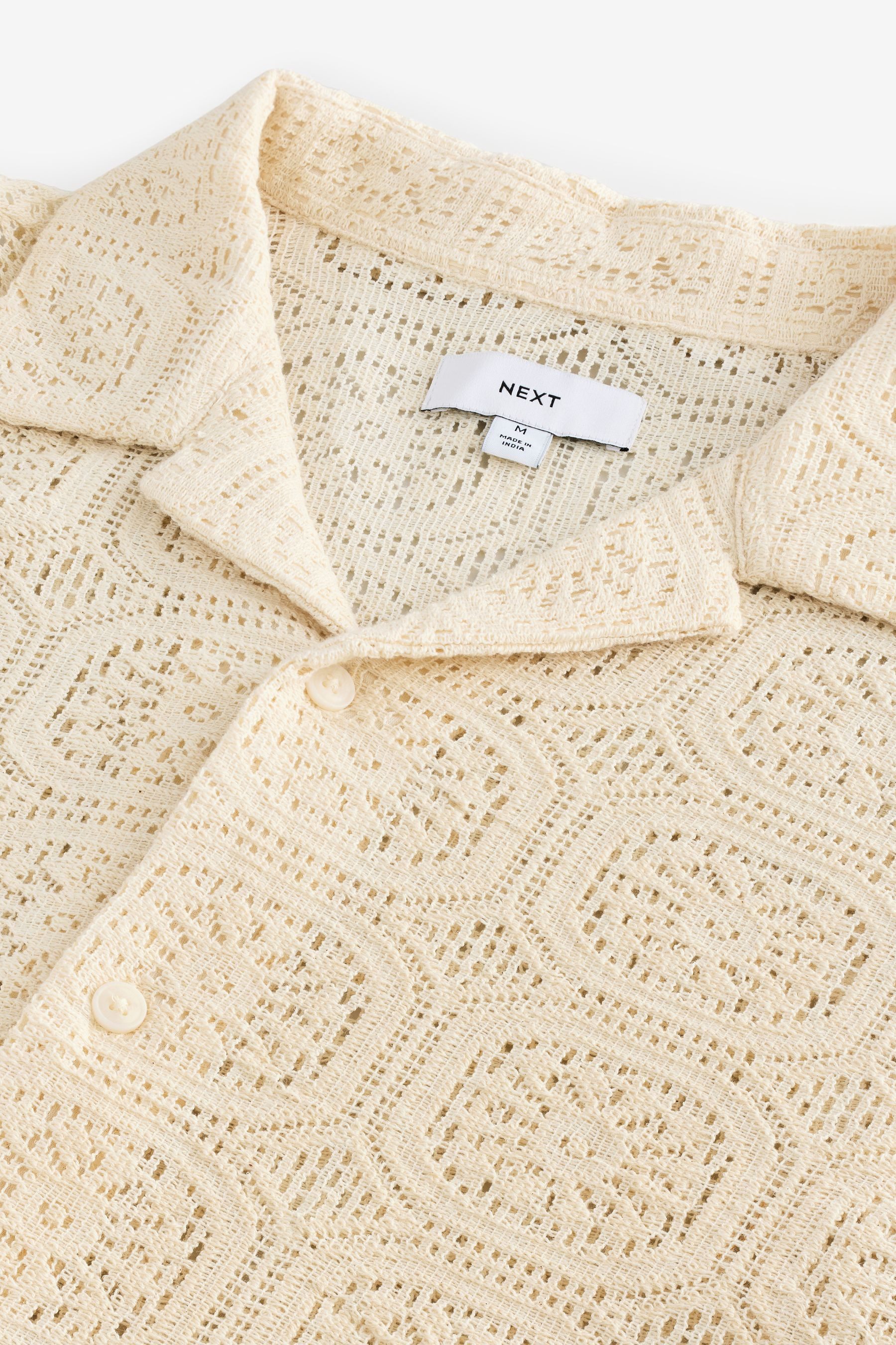 Next Kurzarmhemd Kurzarmhemd mit Häkeldetail mit günstig online kaufen