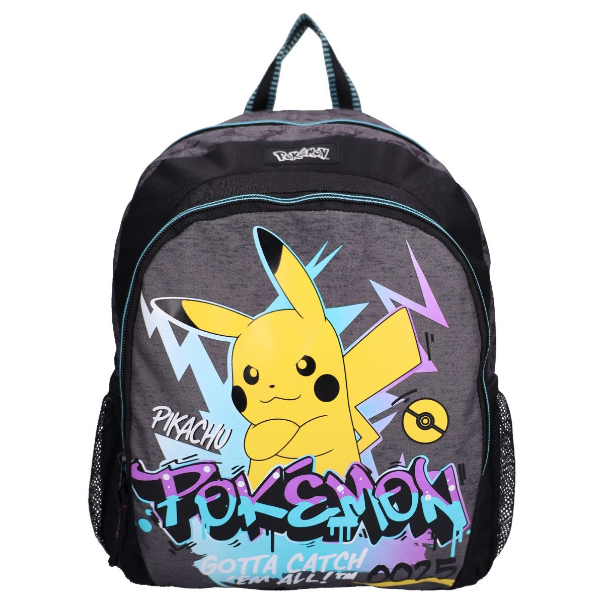 POKÉMON Kinderrucksack Ready For Battle Schulranzen Tagesrucksack mit Frontfach