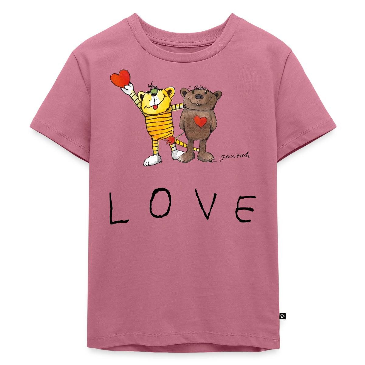 T-Shirt Janosch Bär Tiger Love Liebe Kinder Premium T-Shirt