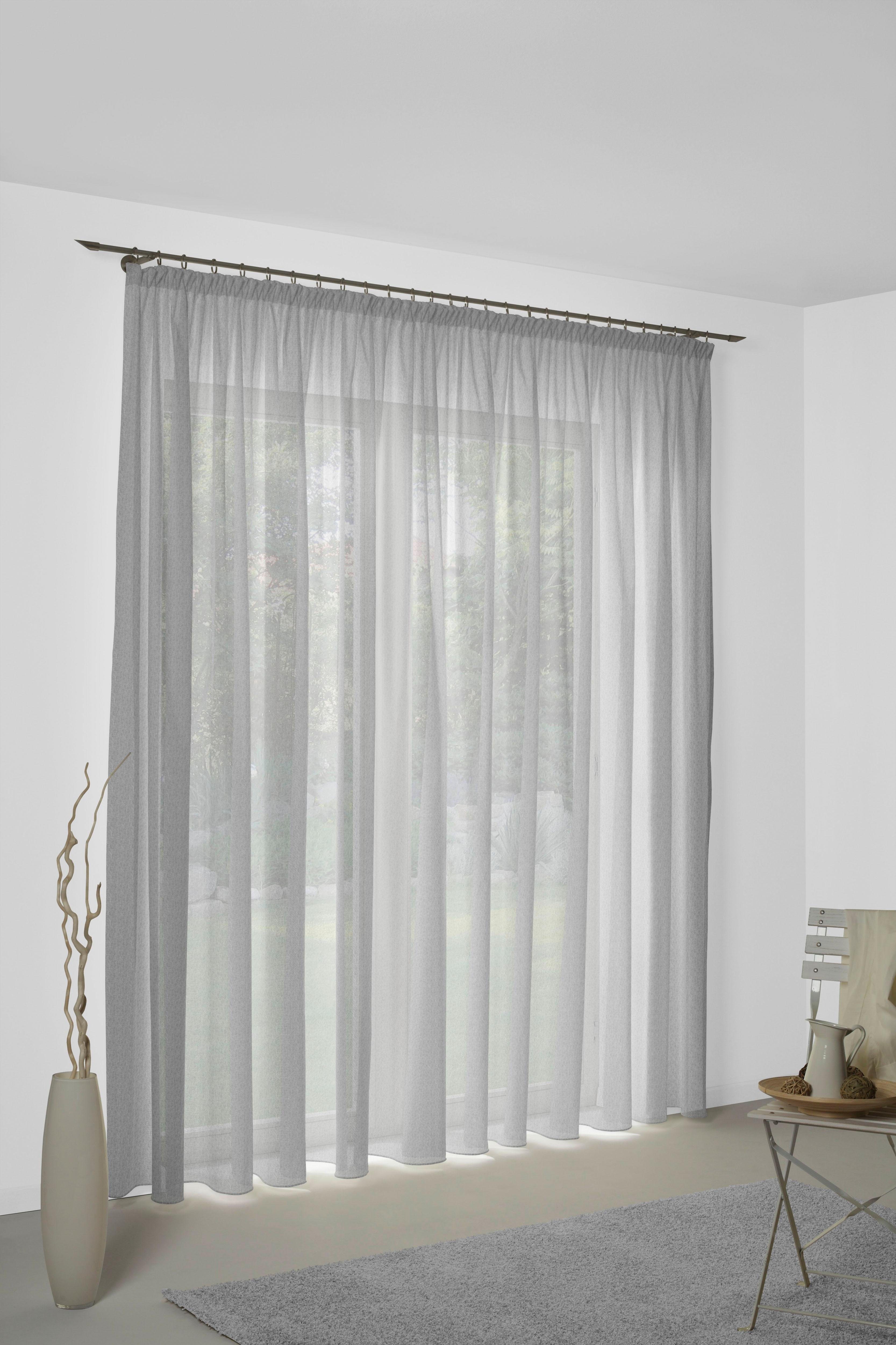 Wirth Vorhang Sunday (1 St), Kräuselband, halbtransparent, Jacquard, nach M günstig online kaufen