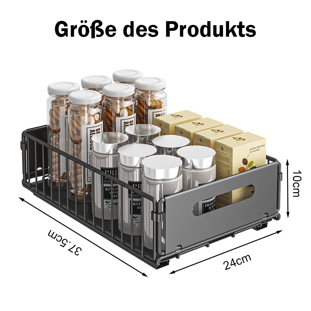 NUODWELL Schubkasteneinsatz 2 Stück Teleskopschublade, Ausziehbarer Schrank günstig online kaufen