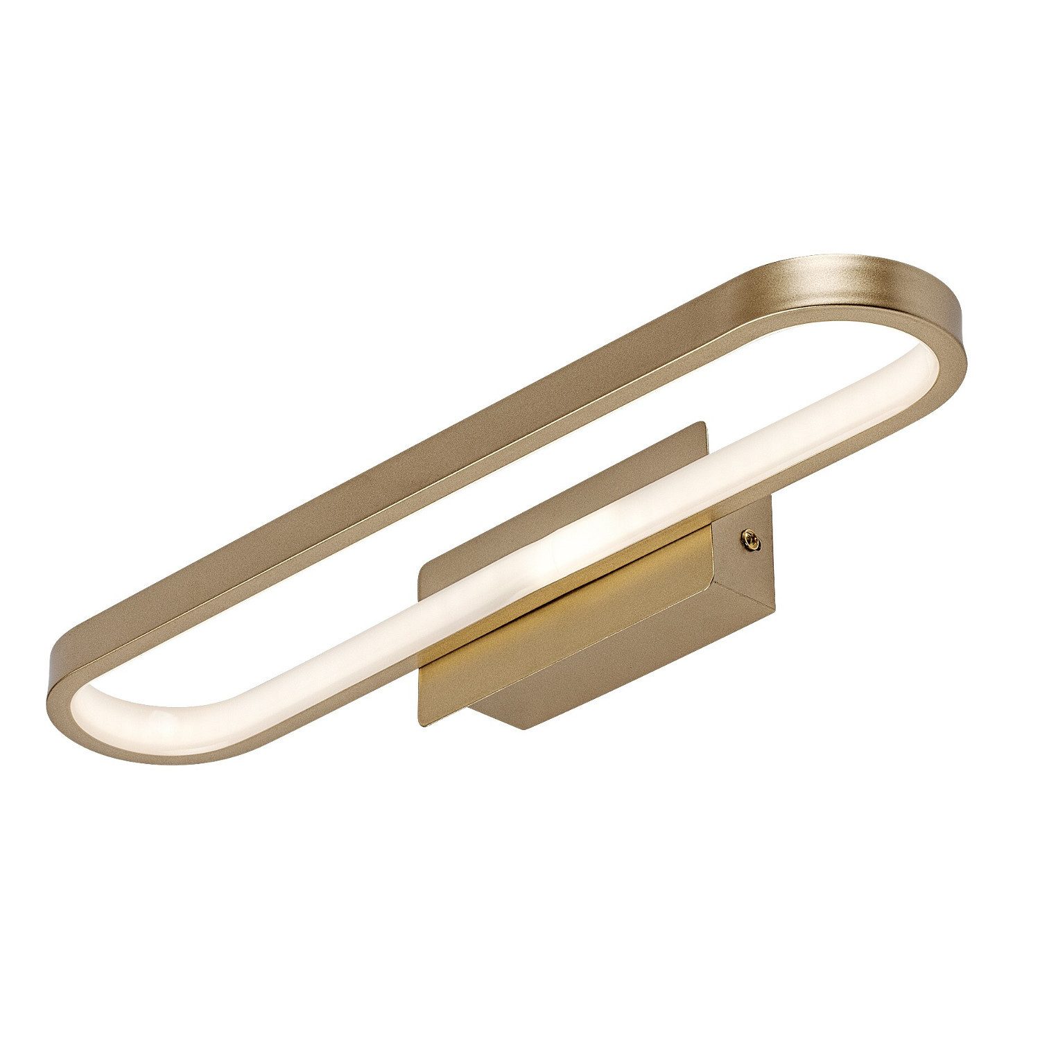 Rabalux Wandleuchte LED-Badezimmerleuchte 15 W goldfarben IP44 Odran, Badwandleuchte 40 cm
