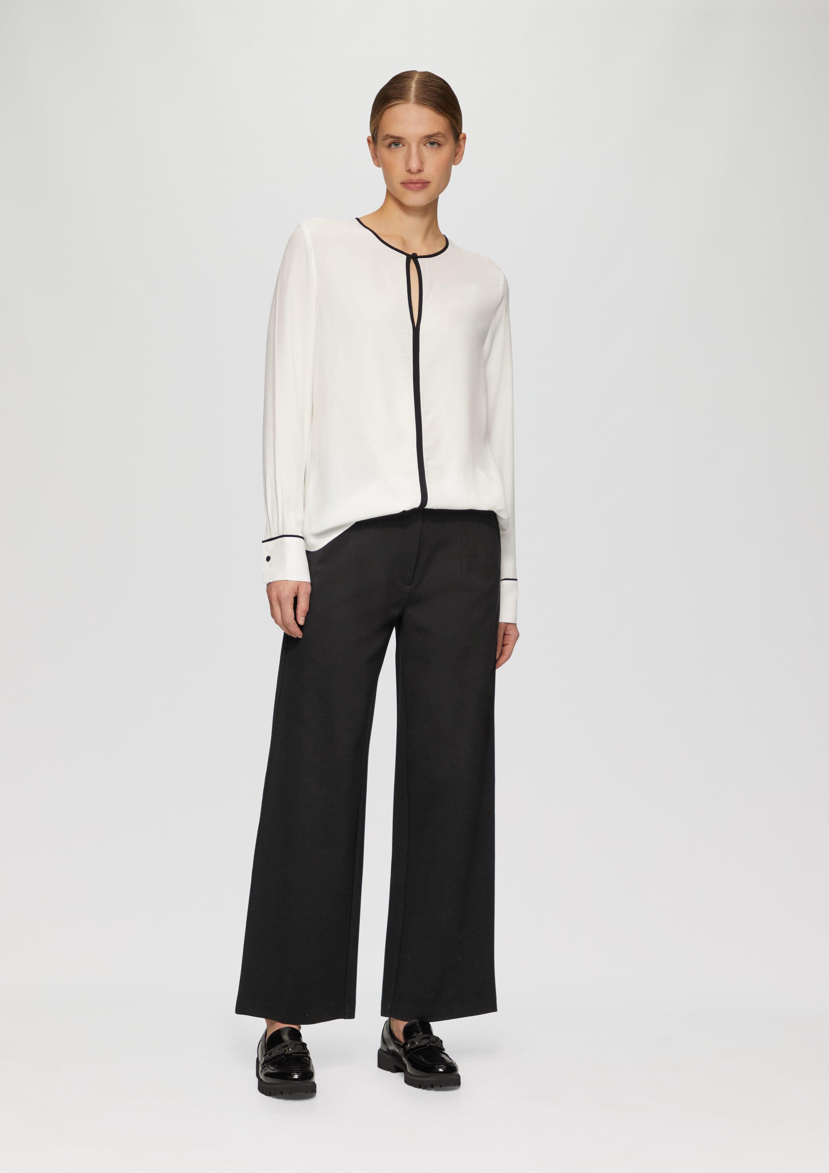 s.Oliver BLACK LABEL Stoffhose Wide-Leg-Hose aus günstig online kaufen