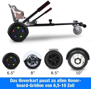 HITWAY Balance Scooter Kart, 13,00 km/h, Hoverboard mit Hoverkart 6.5" 12km LED Bluetooth