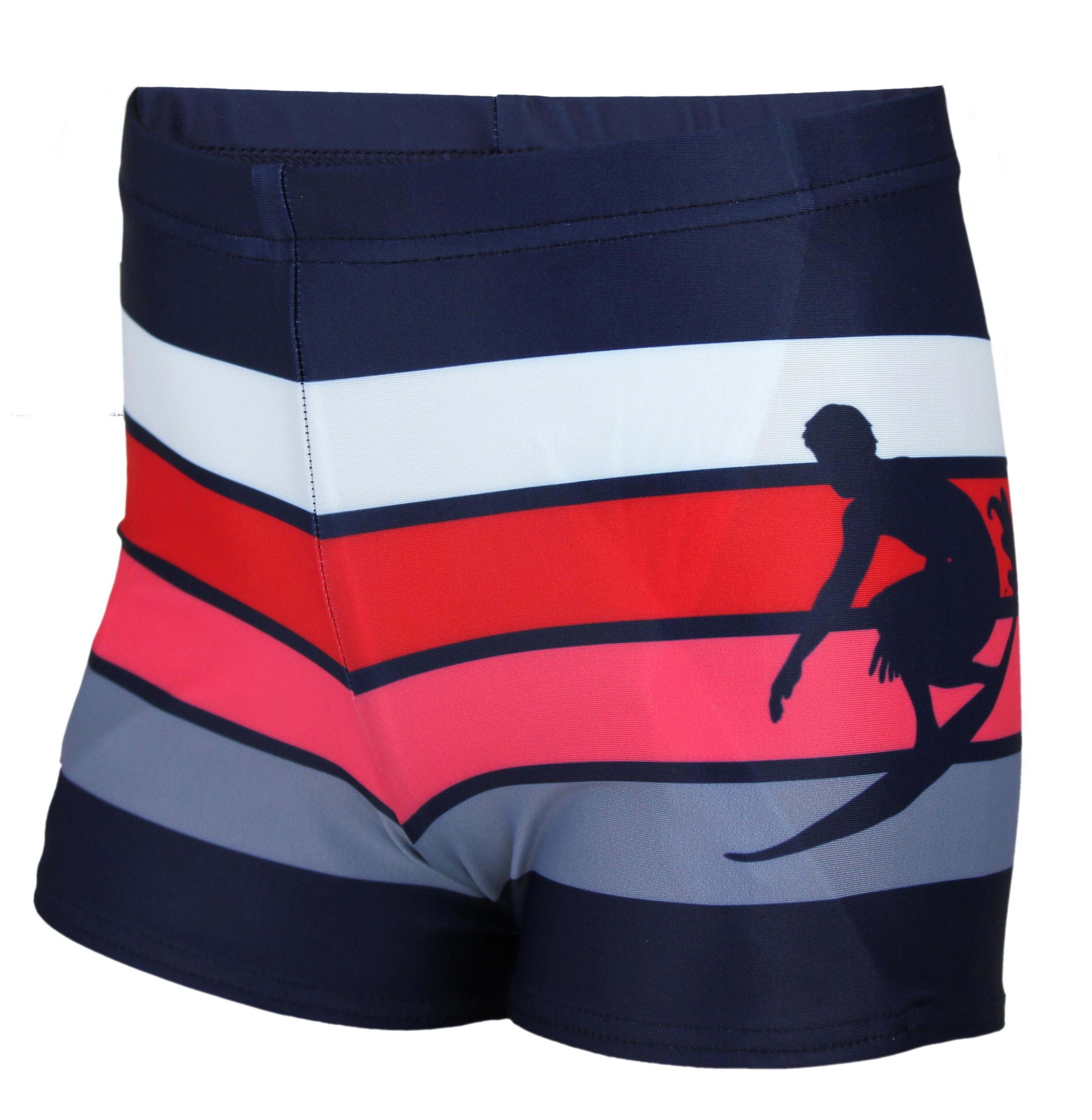 Aquarti Badehose Aquarti Jungen Badehose Gestreift mit Motiven