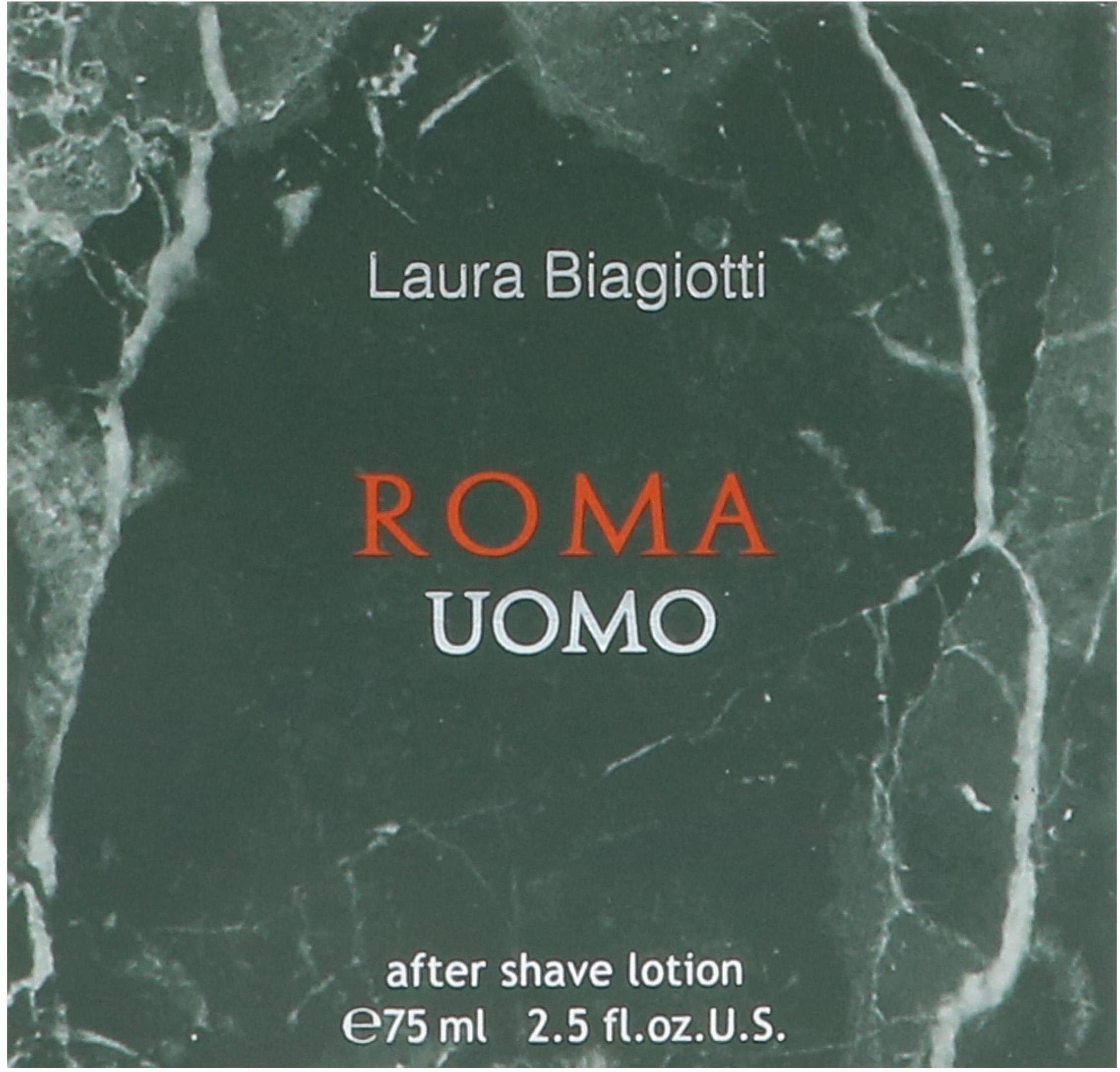 Laura Biagiotti After-Shave Roma Uomo, mit sinnlicher Eleganz