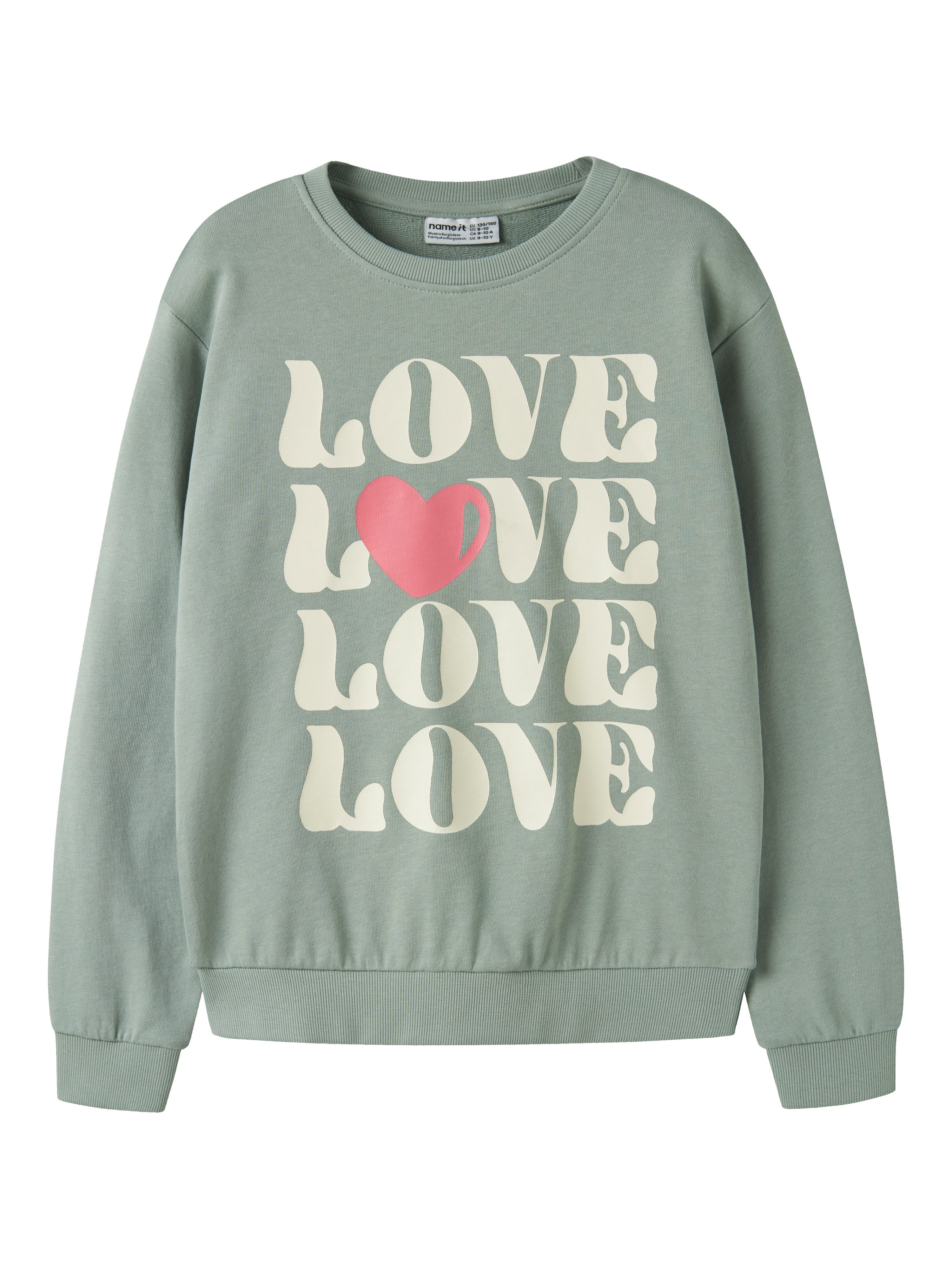 Name It Sweatshirt NKFVASACHA LS NREG SWEAT UNB Baumwolle, regular fit