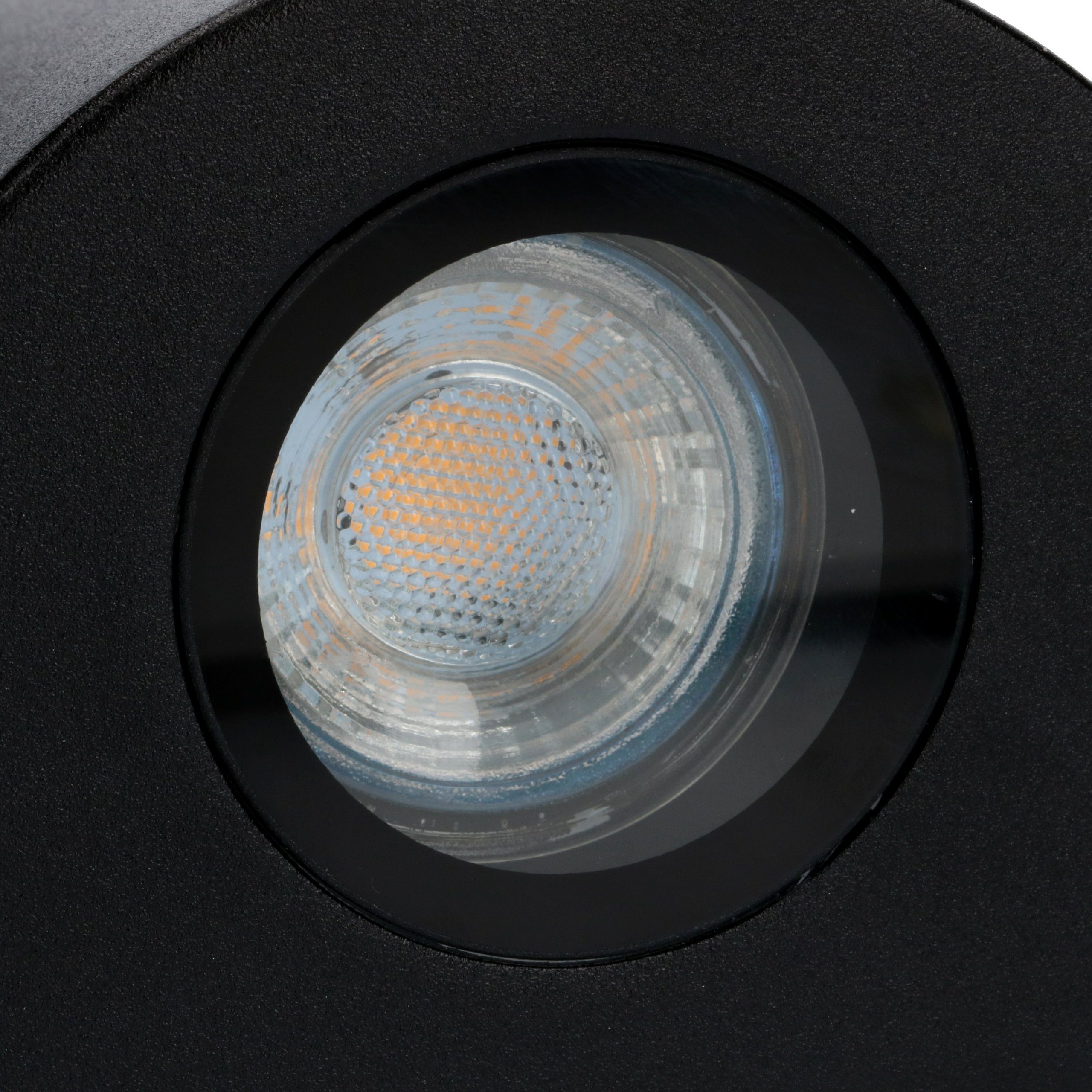 LED's light LED Außen-Wandleuchte 1000506 LED, 2x GU10 bis schwarz LED für und 35W Außen-Wandleuchte, Halogen IP44